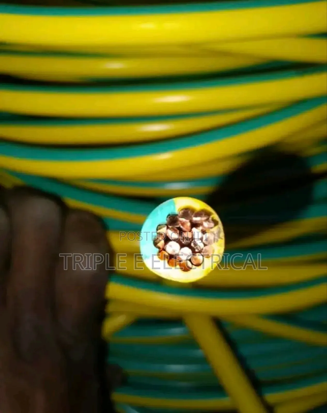 50mm Single Core Pure Copper Green And Yellow Cable