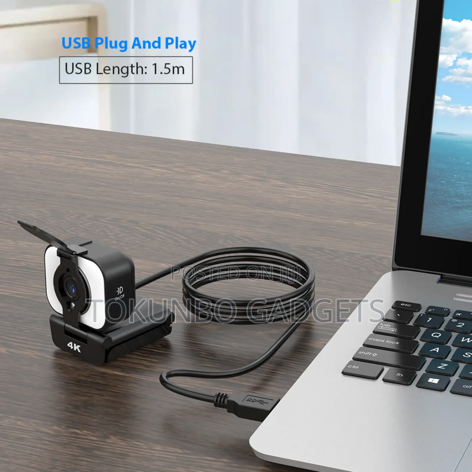 4k Ultra Cybertrack H6 Webcam With Integrated Led Light
