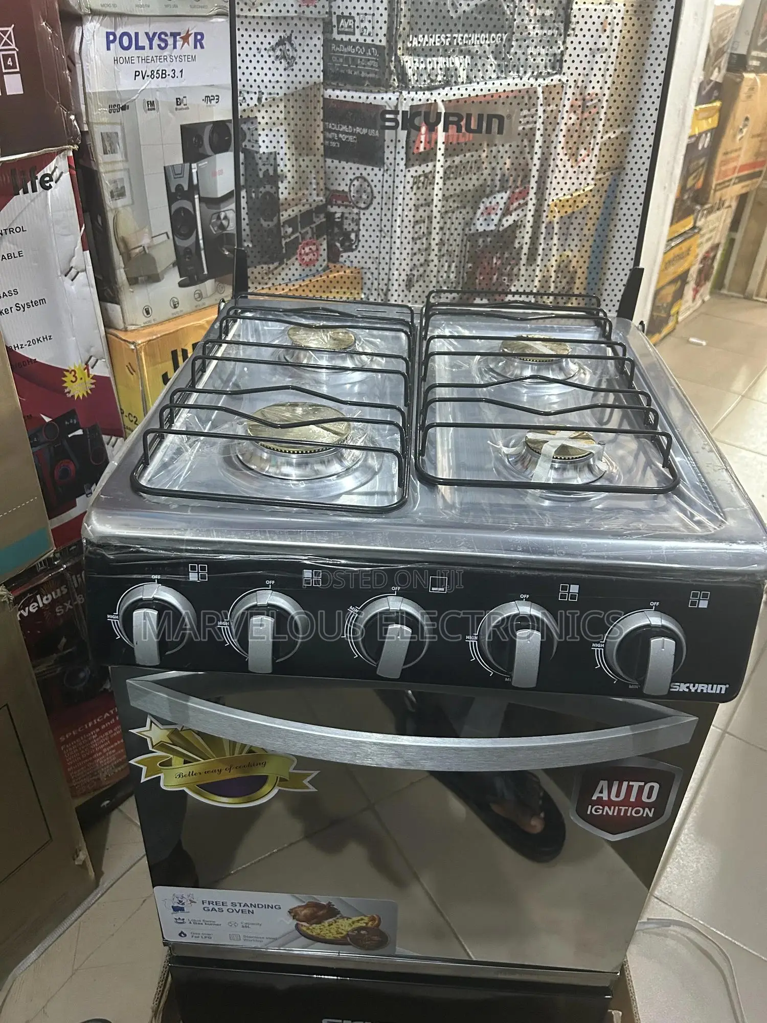 Brand New Skyrun Automatics Gass 4bonal Cooker With Warranty 2years