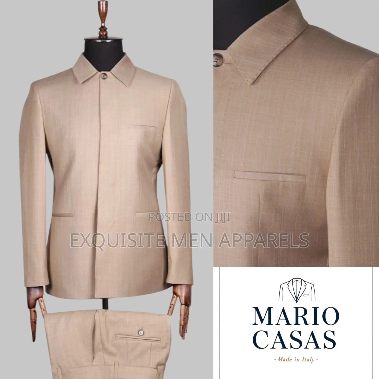 Italian Safari Design Men’S Suit