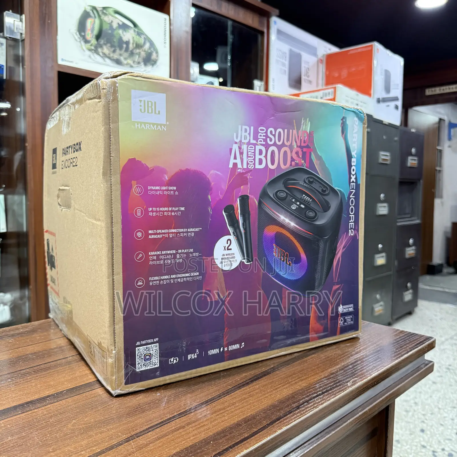 JBL Party Box Encore 2 With Two Microphones