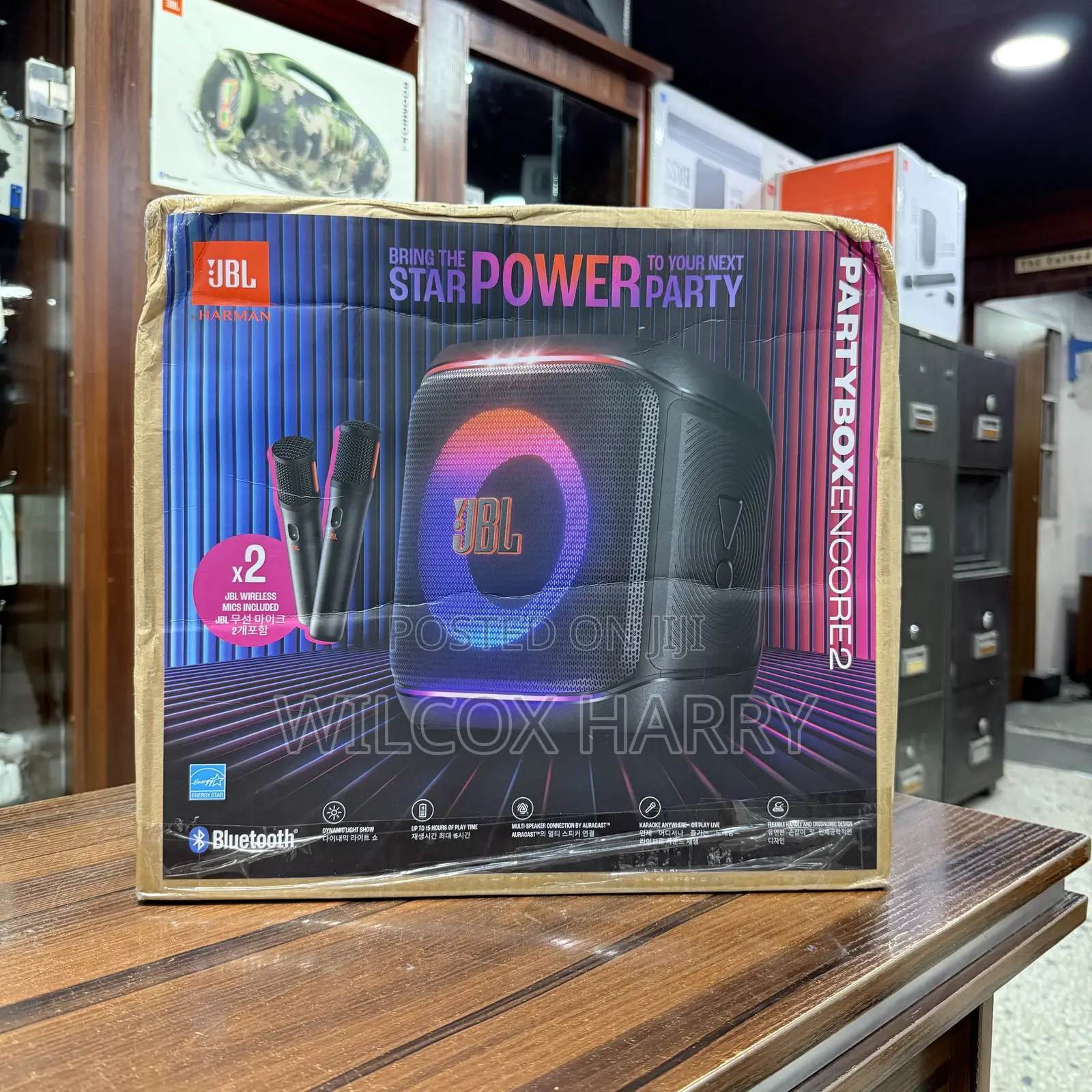 JBL Party Box Encore 2 With Two Microphones