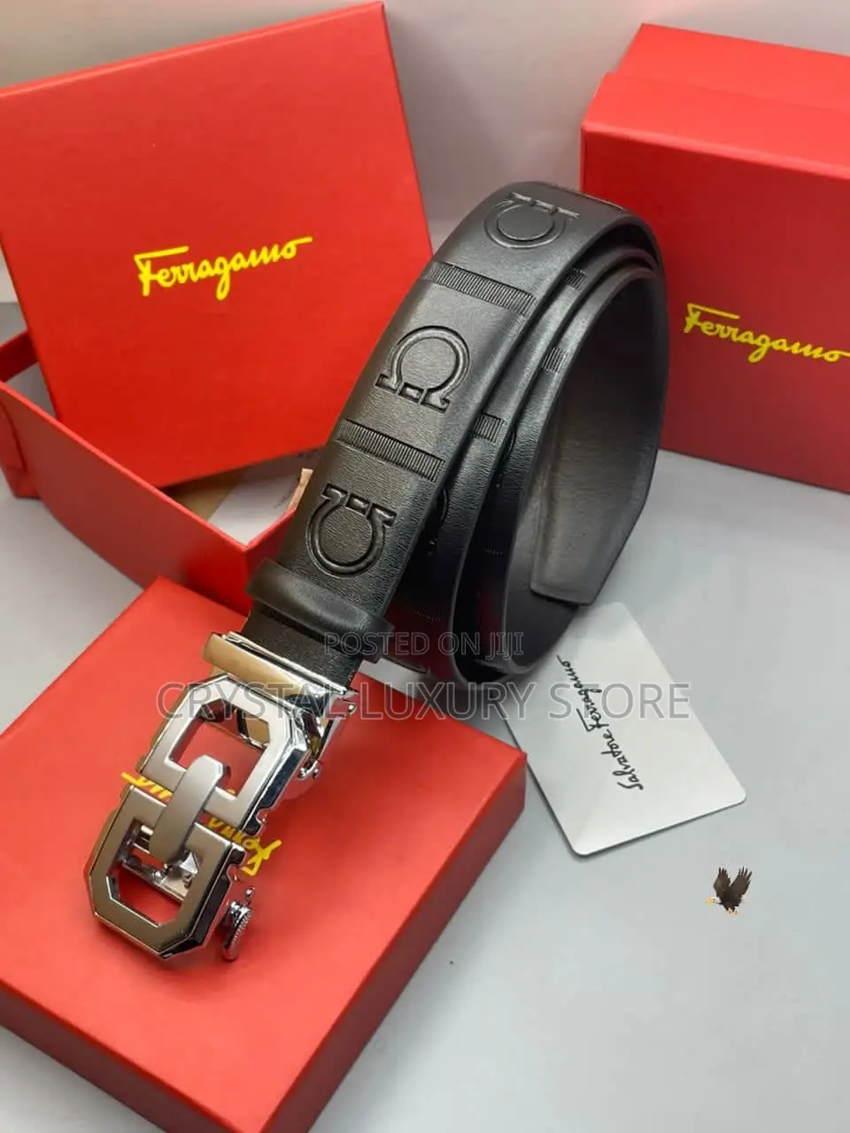 Ferragamo Quality Luxury Men Genuine Leather Belt
