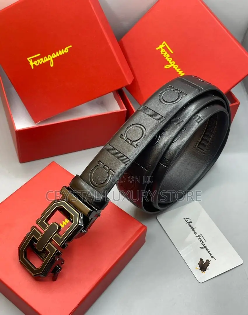 Ferragamo Quality Luxury Men Genuine Leather Belt