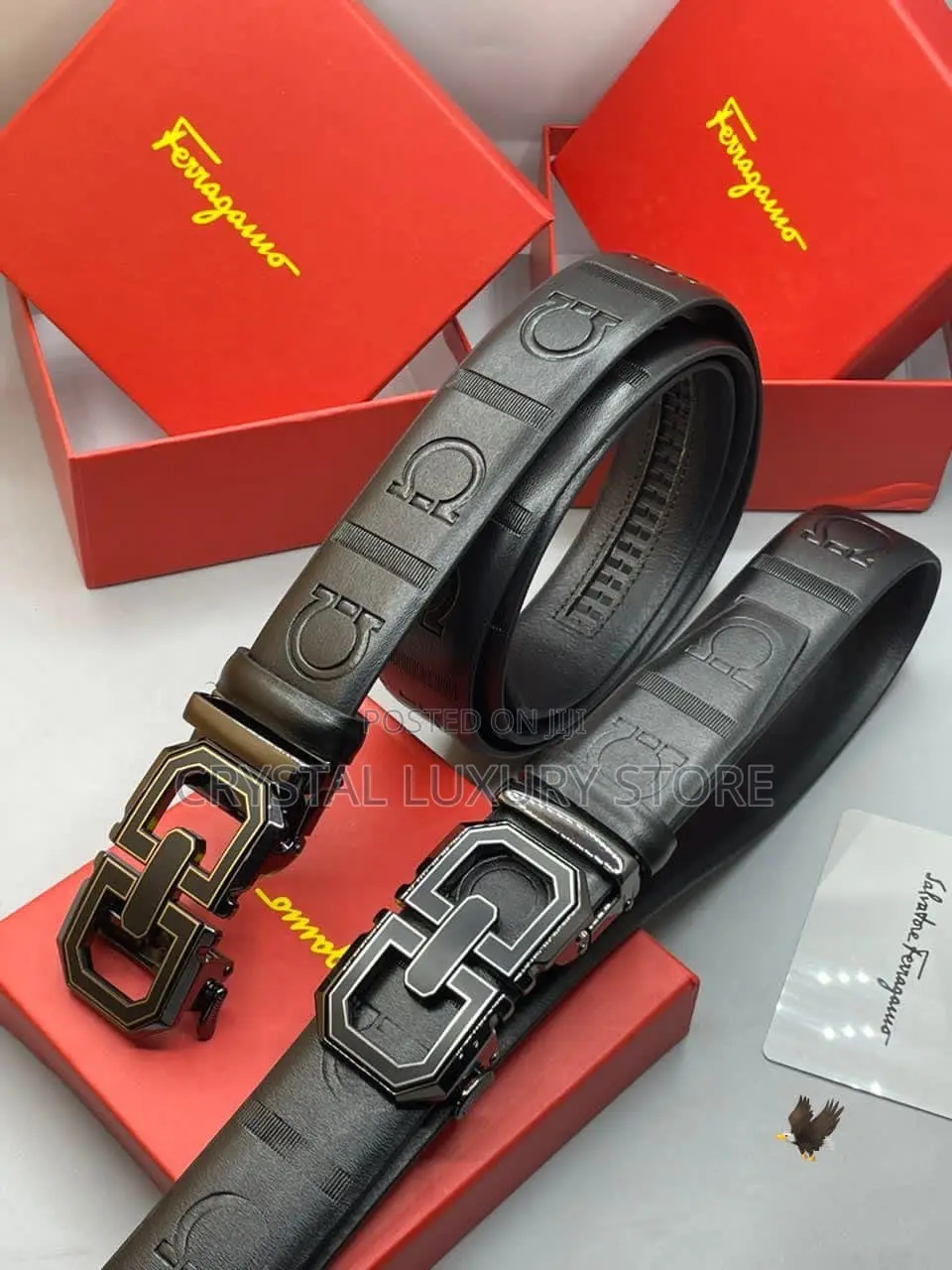 Ferragamo Quality Luxury Men Genuine Leather Belt