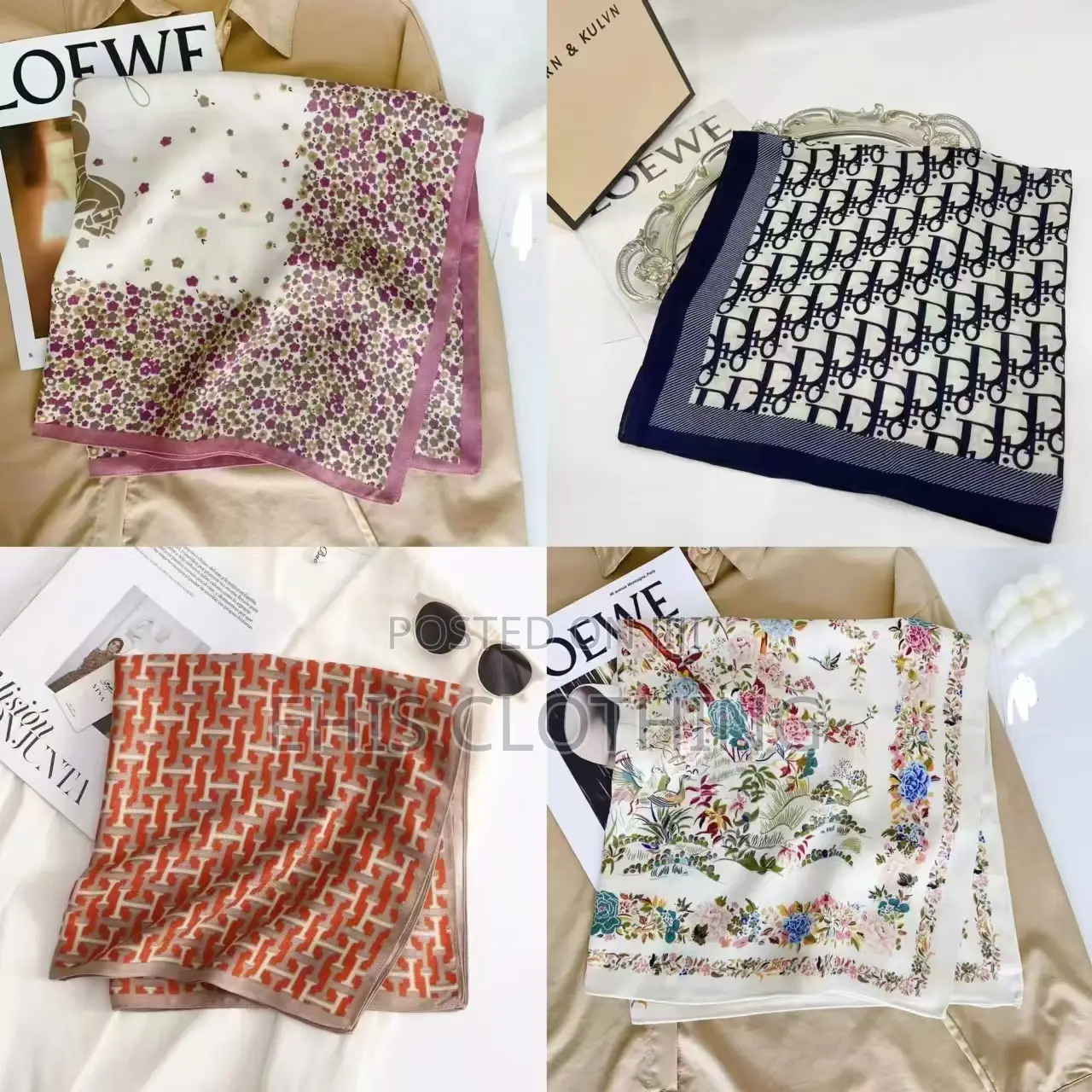 Trendy Designer Scarfs Available for Sale