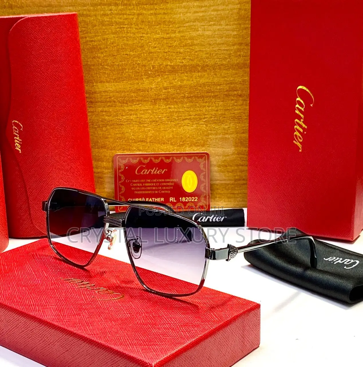 Cartier Quality Luxury Men Sunglasses