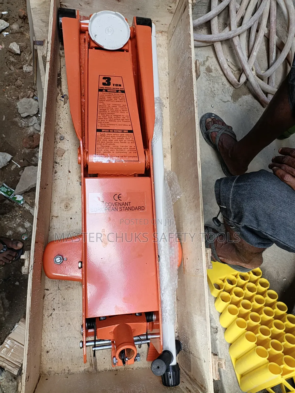 3-Ton Hydraulic Trolley Floor Jack