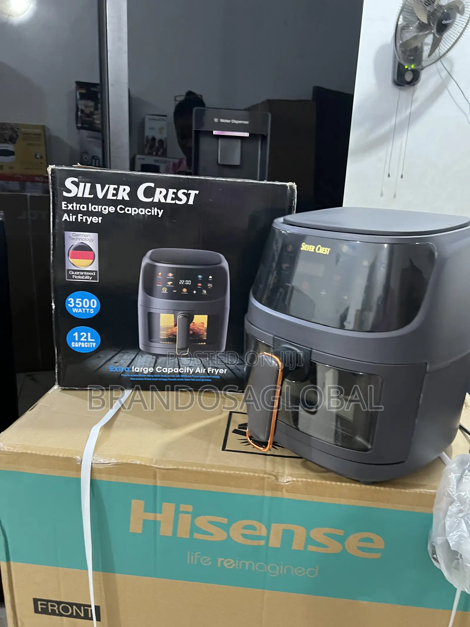 Silvercrest 12l Air Fryer – Anti-Slip Base Auto Shut-Off Safety