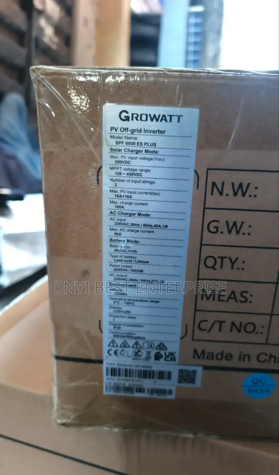 Growatt Energy Hybrid Inverter 6kva Es Plus