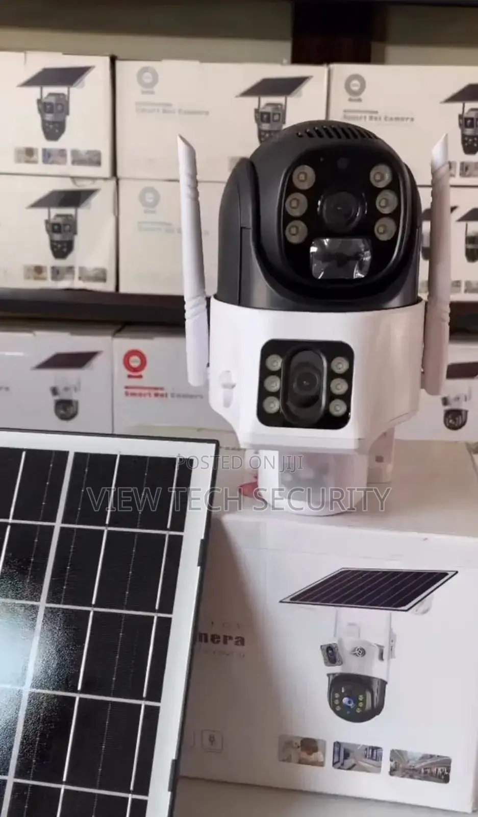 Dual Lens Solar Camera With Sim Slot