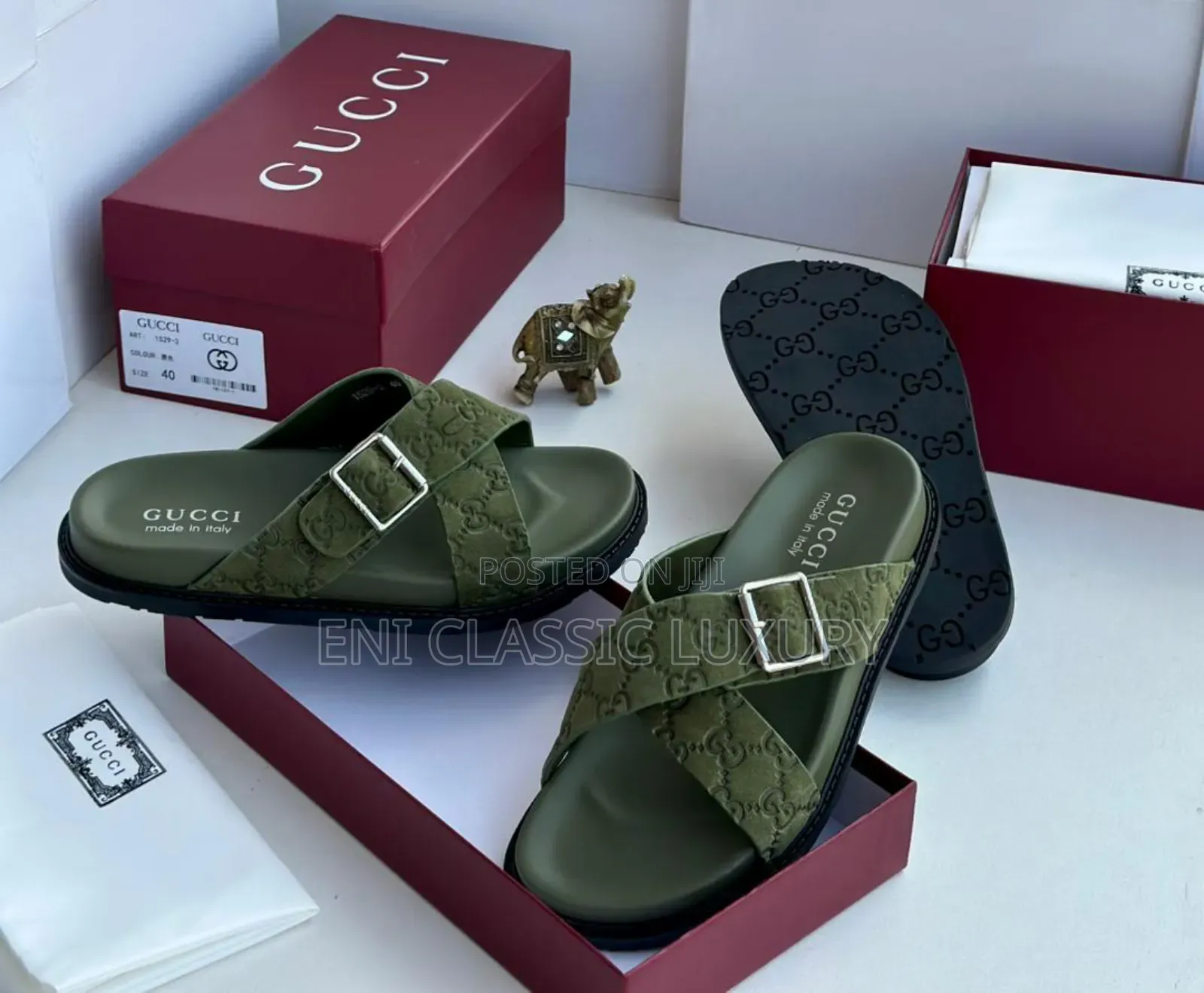 Gucci Luxury Designer Slides Well Branded Package