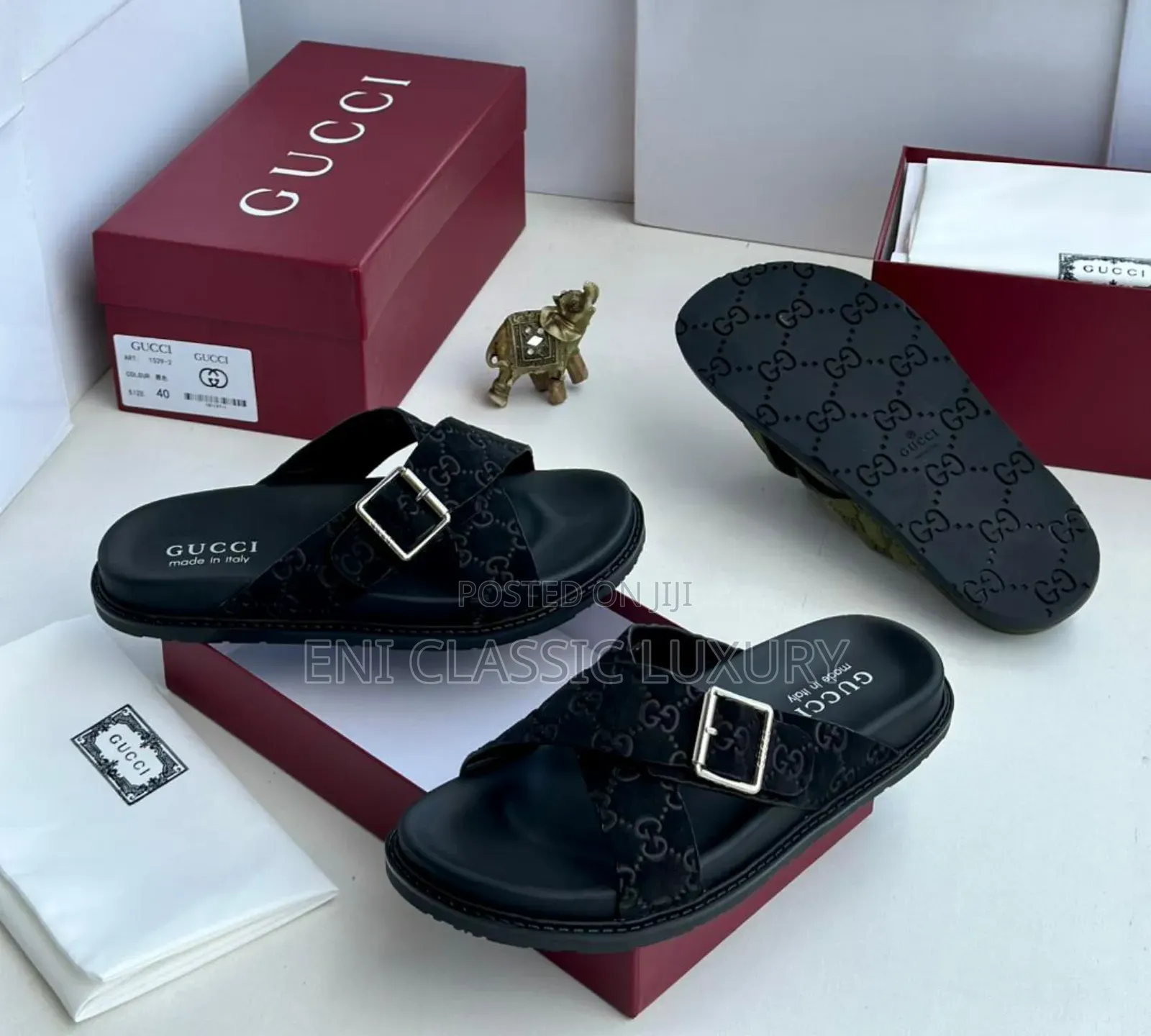 Gucci Luxury Designer Slides Well Branded Package