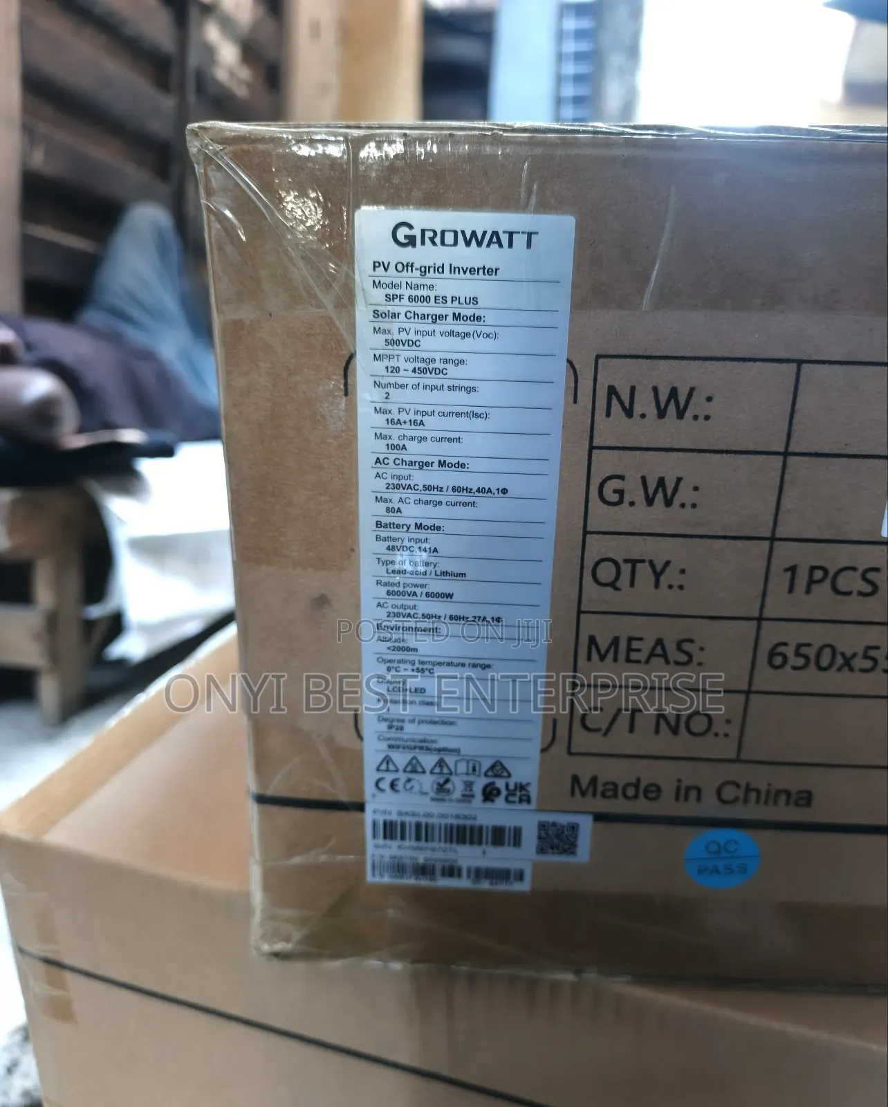 Growatt Inverter Inbuilt Controller 6kva 48v