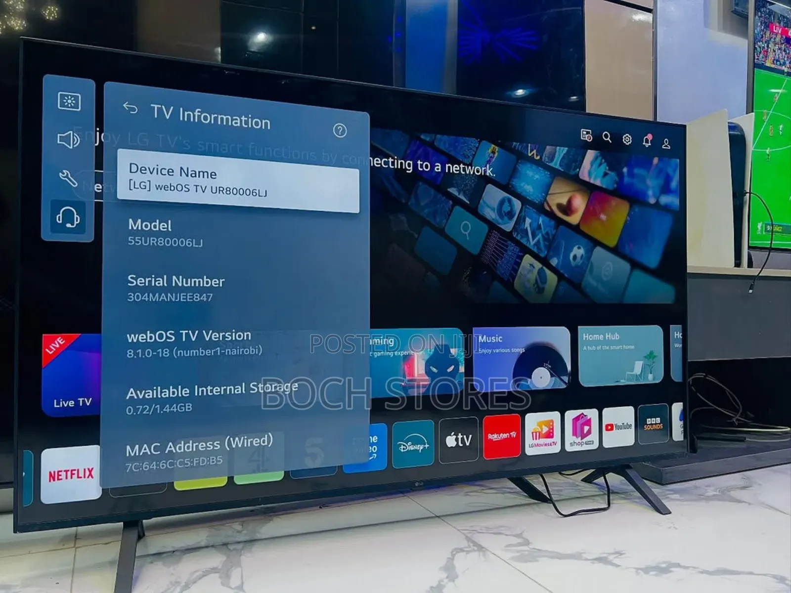 Lg Smart Webis Tv 2025 55inches