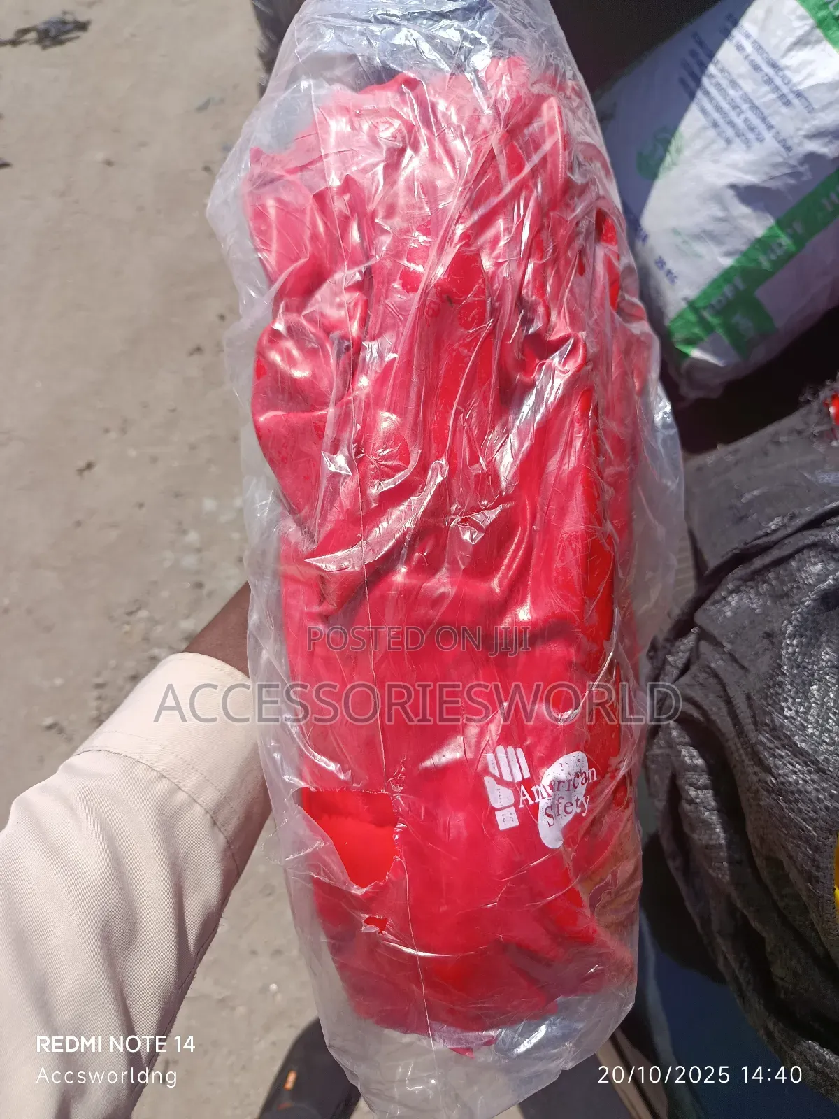 Safety Pvc (Polyvinyl Chloride) Rubber Hand Gloves