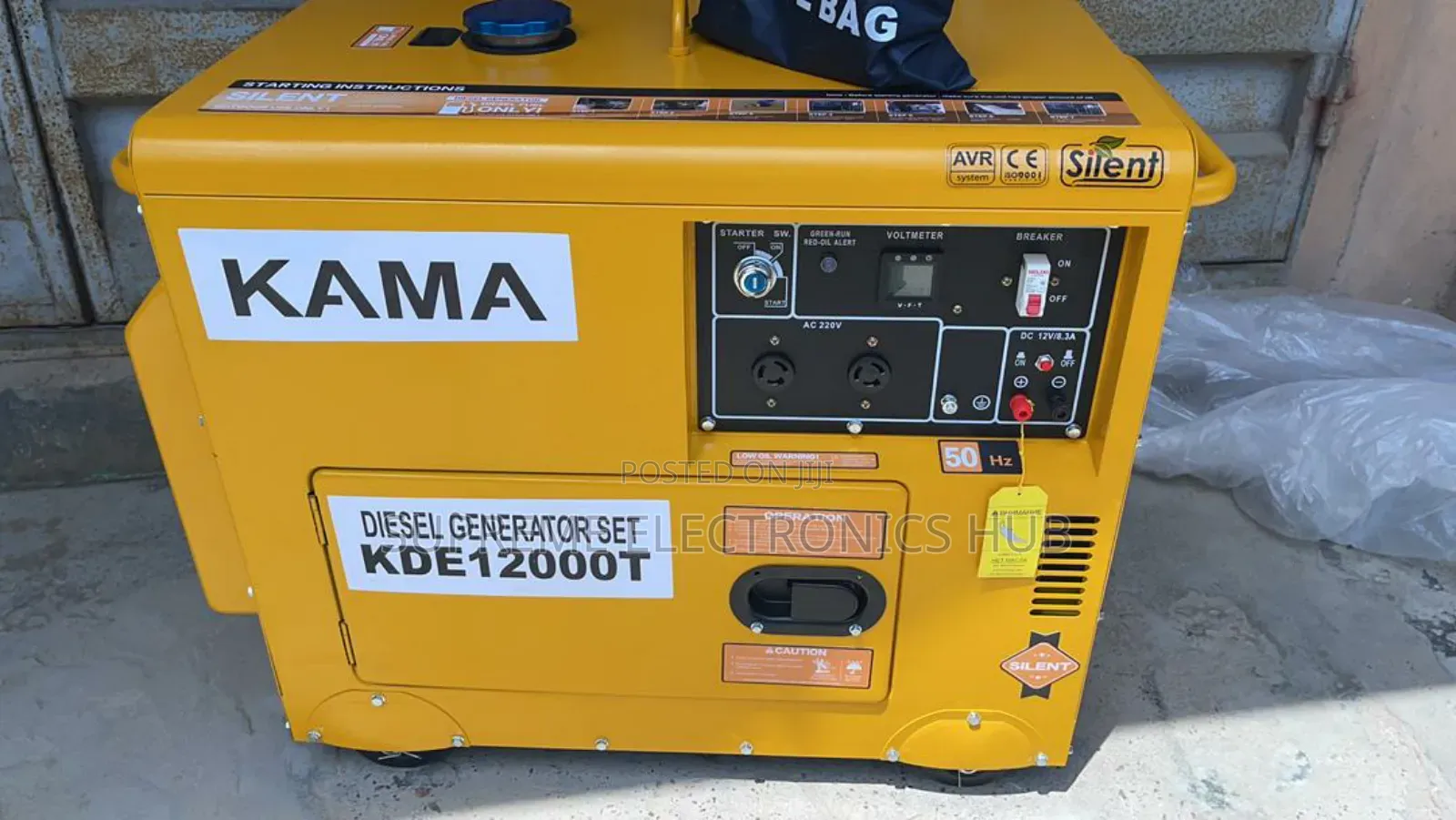 10kva Kama Diesel Soundproof Generator (100% Copper Wire)