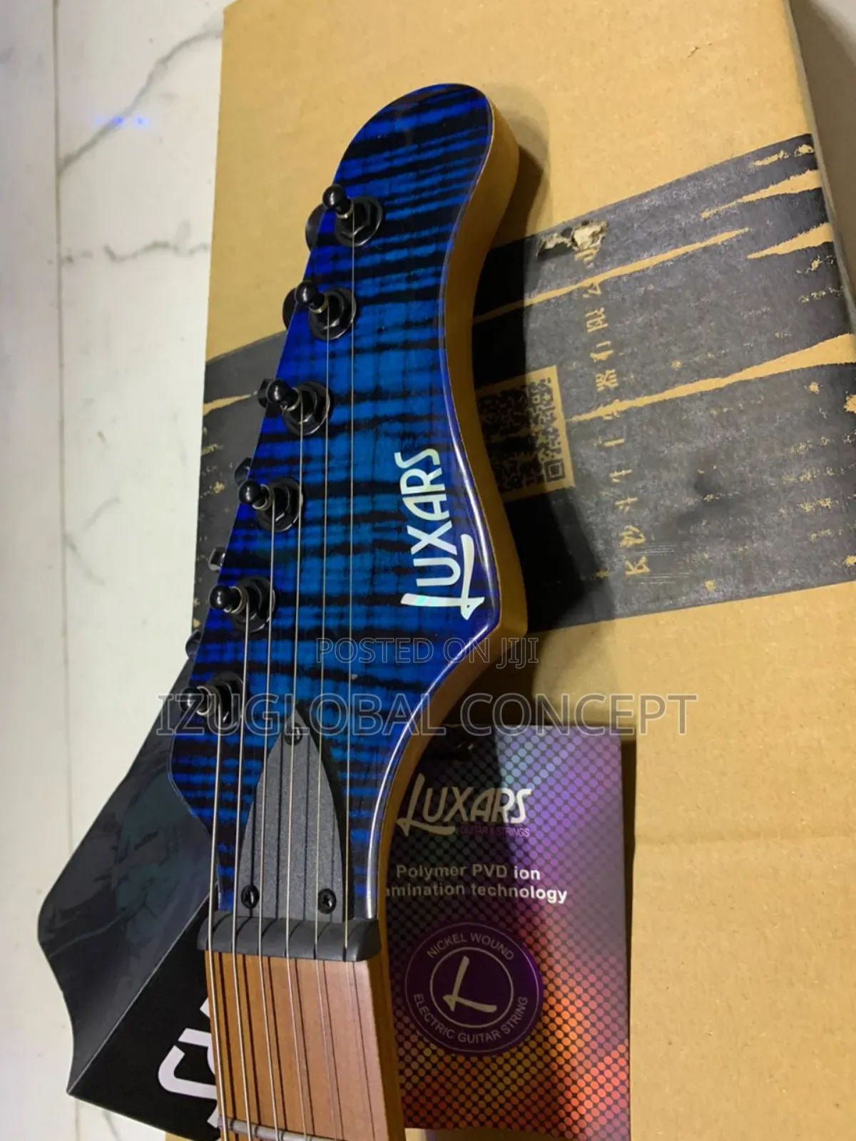 Luxars S-g37-fm Electric Guitar With Bag, Blue