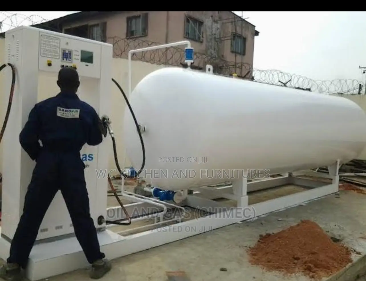 LPG Gas Tank Full Installation and Delivery