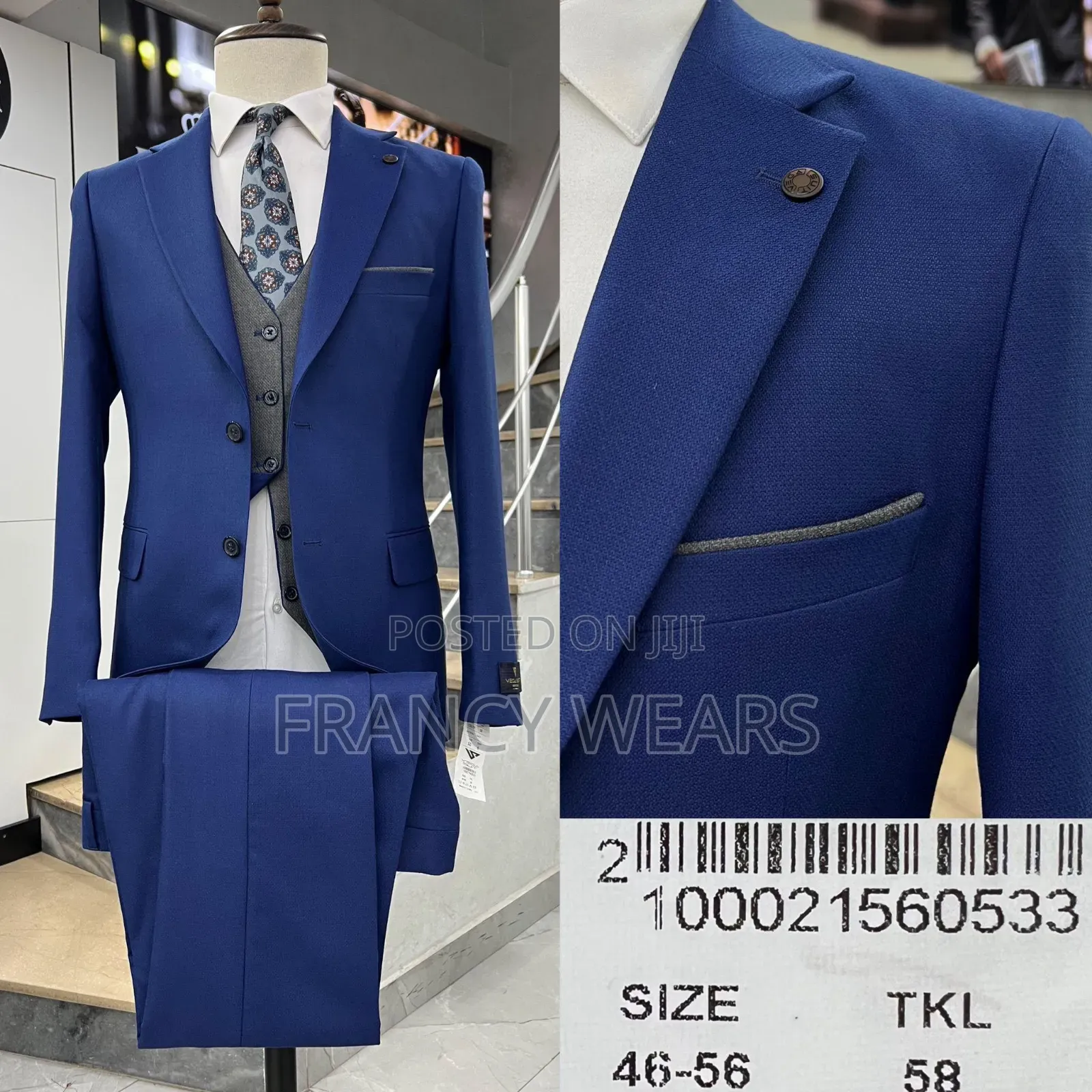 2 Sided Inner Waistcoat Complete Suits