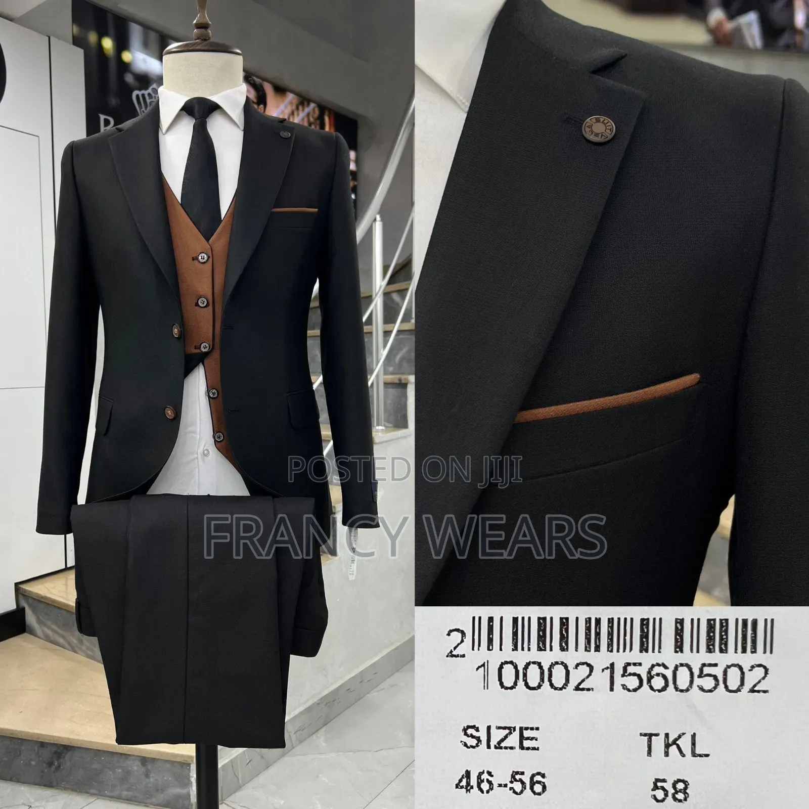 2 Sided Inner Waistcoat Complete Suits