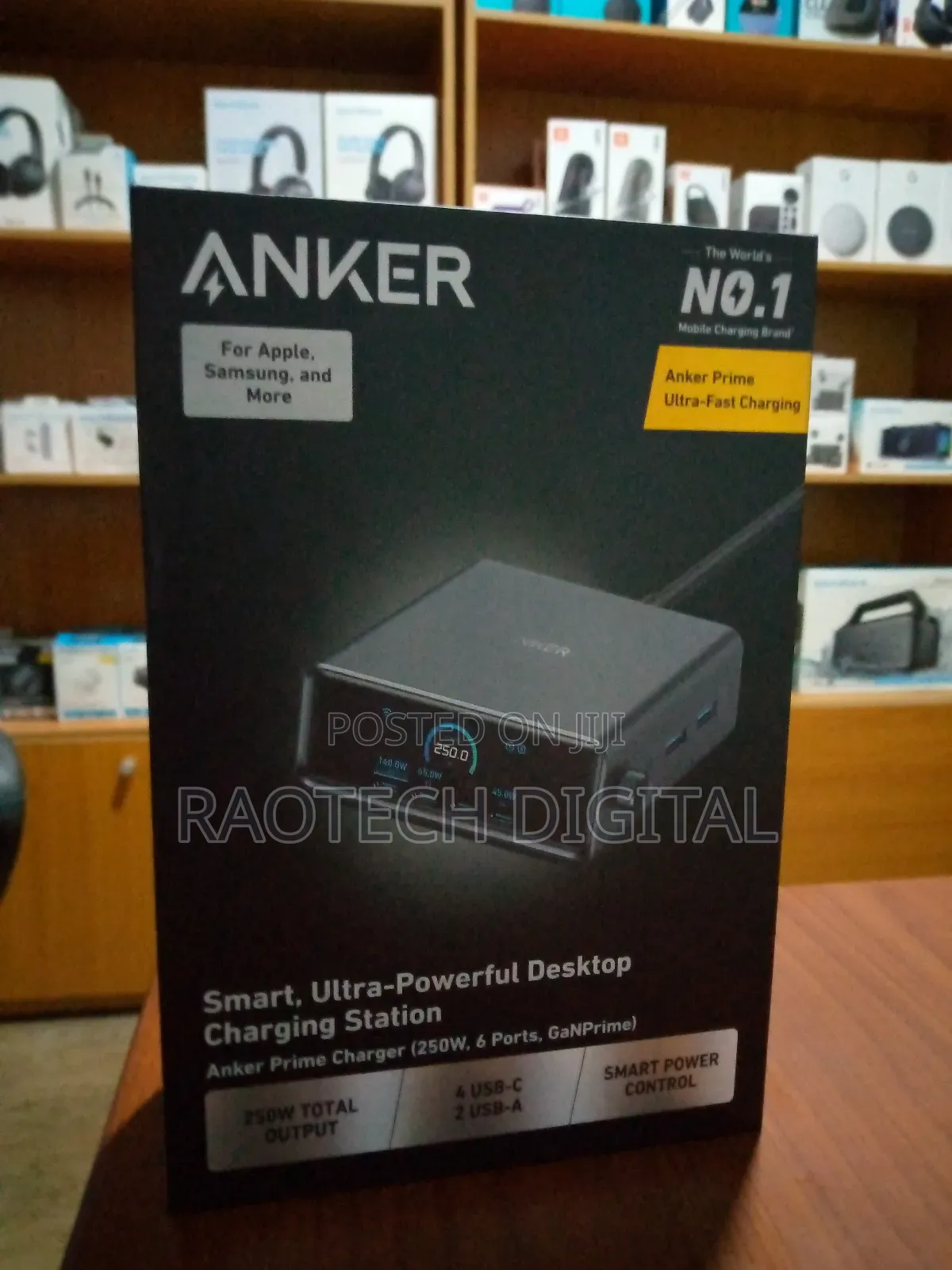 Smart, Ultra Powerful Desktop Charging Station 250w 6ports