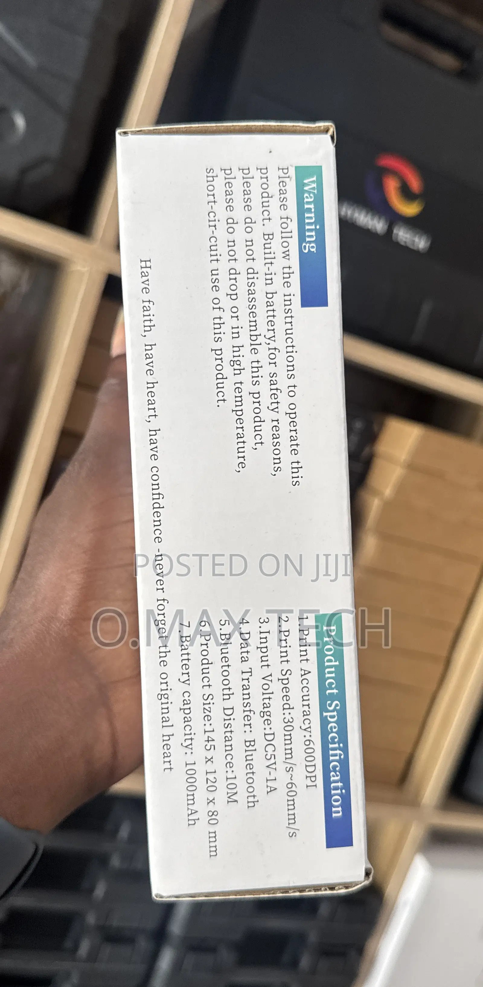 Mini Portable Intelligent Handheld Inkjet Printer