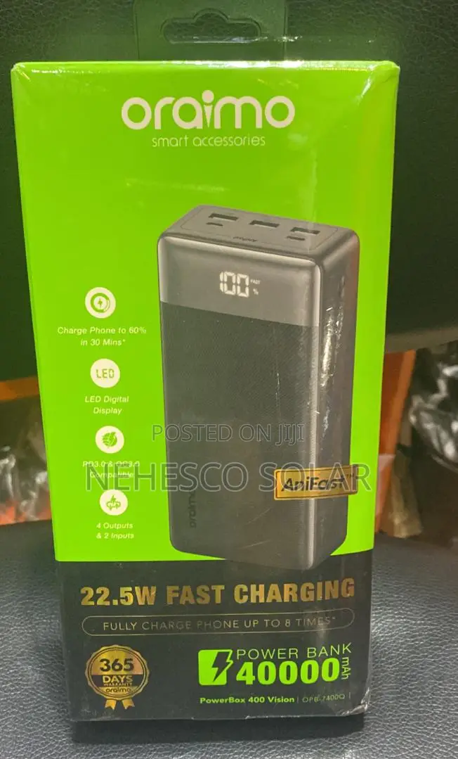 Oraimo 40,000mah Power Bank With Fast Charging