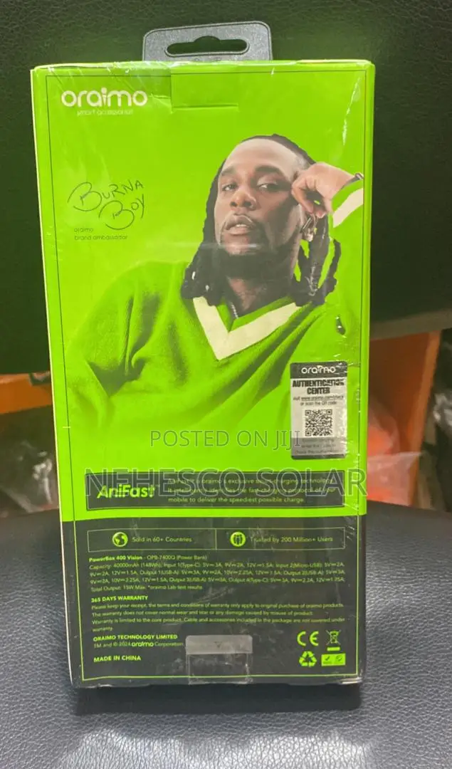 Oraimo 40,000mah Power Bank With Fast Charging