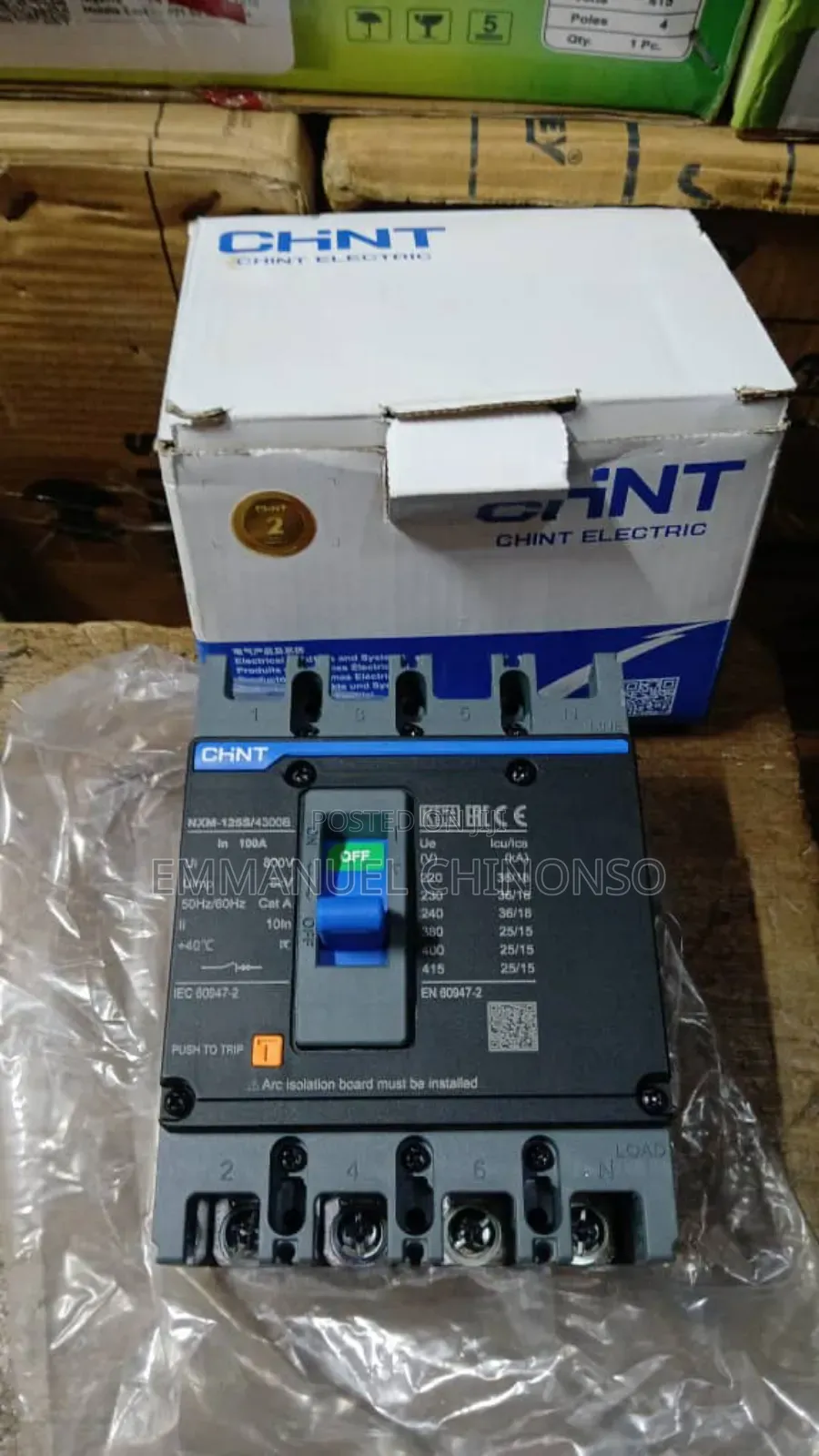 100a 4pole Chint McCb Breaker