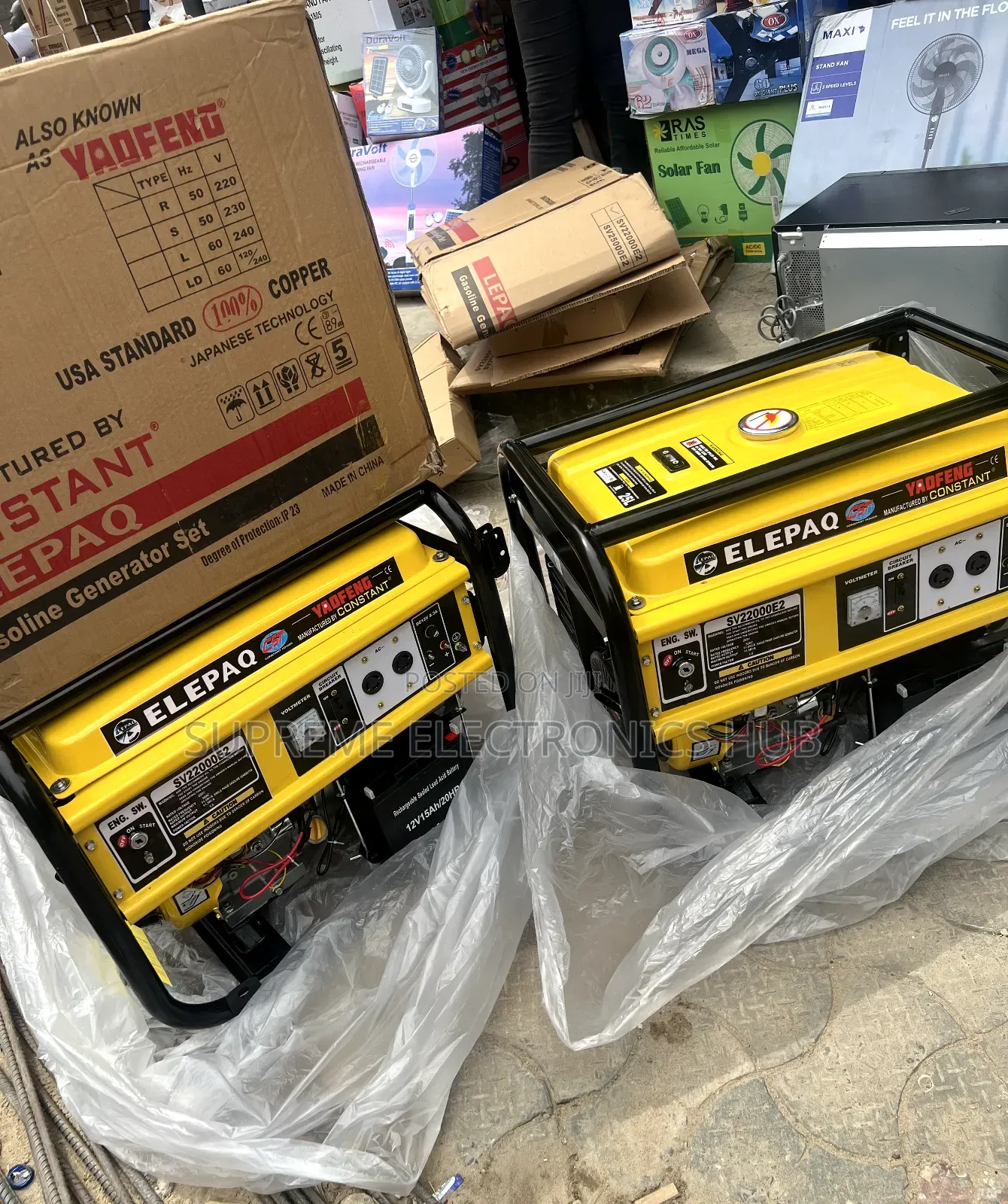 Elepaq Sv22000e2 10/11kva Petrol Generator (Very Durable and Strong)