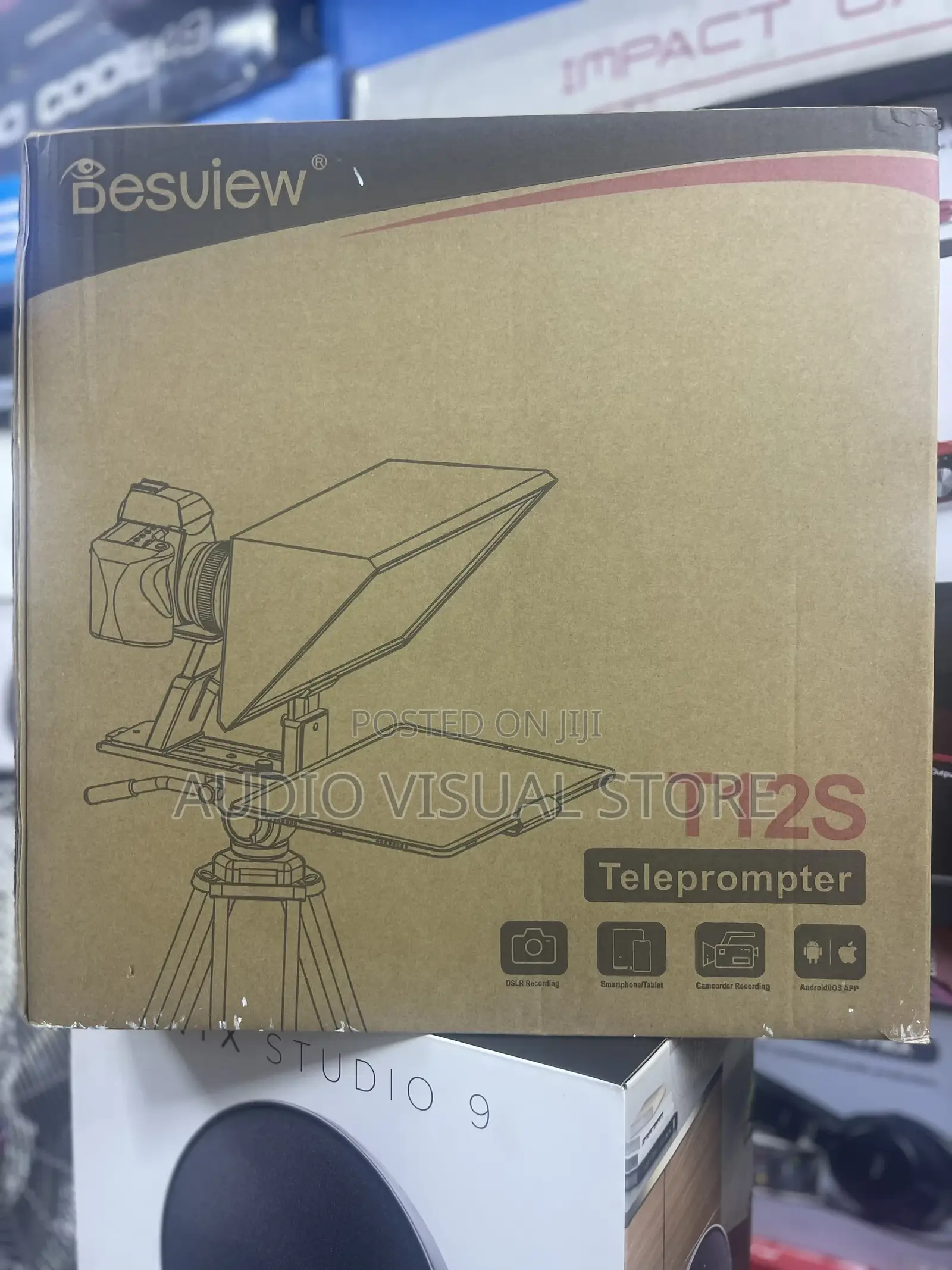 Desview T12s 12.9" Portable Teleprompter for Smartphone/Tablets