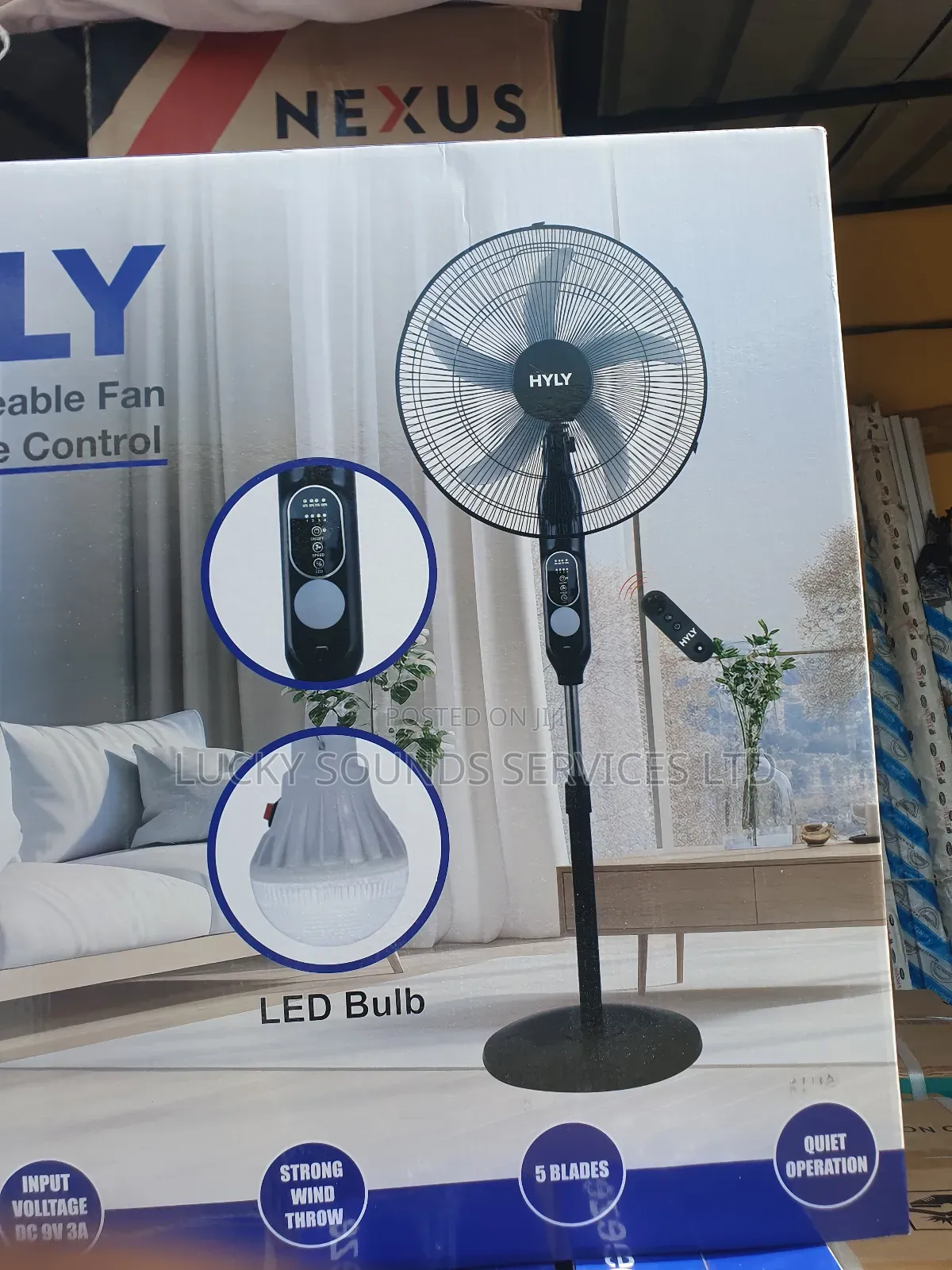 Hyly Rechargeable Fan 18"