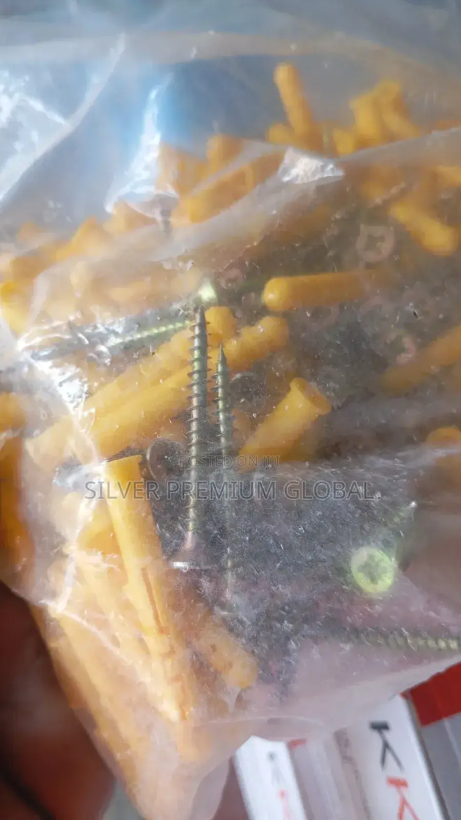 Golden Screw With Rubber Fisher