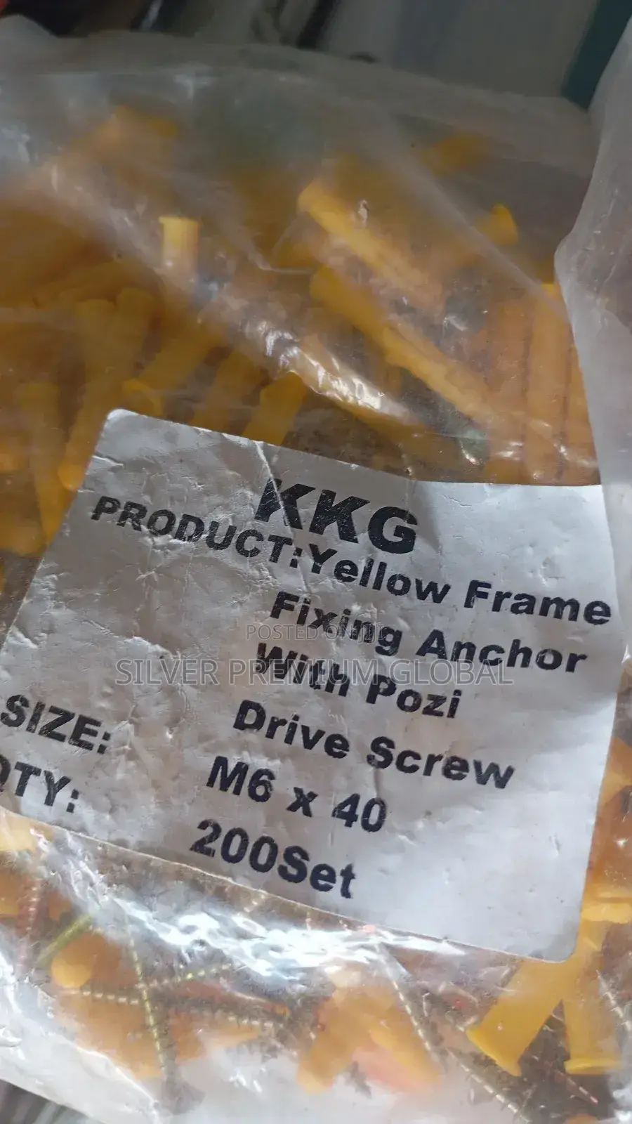 Golden Screw With Rubber Fisher