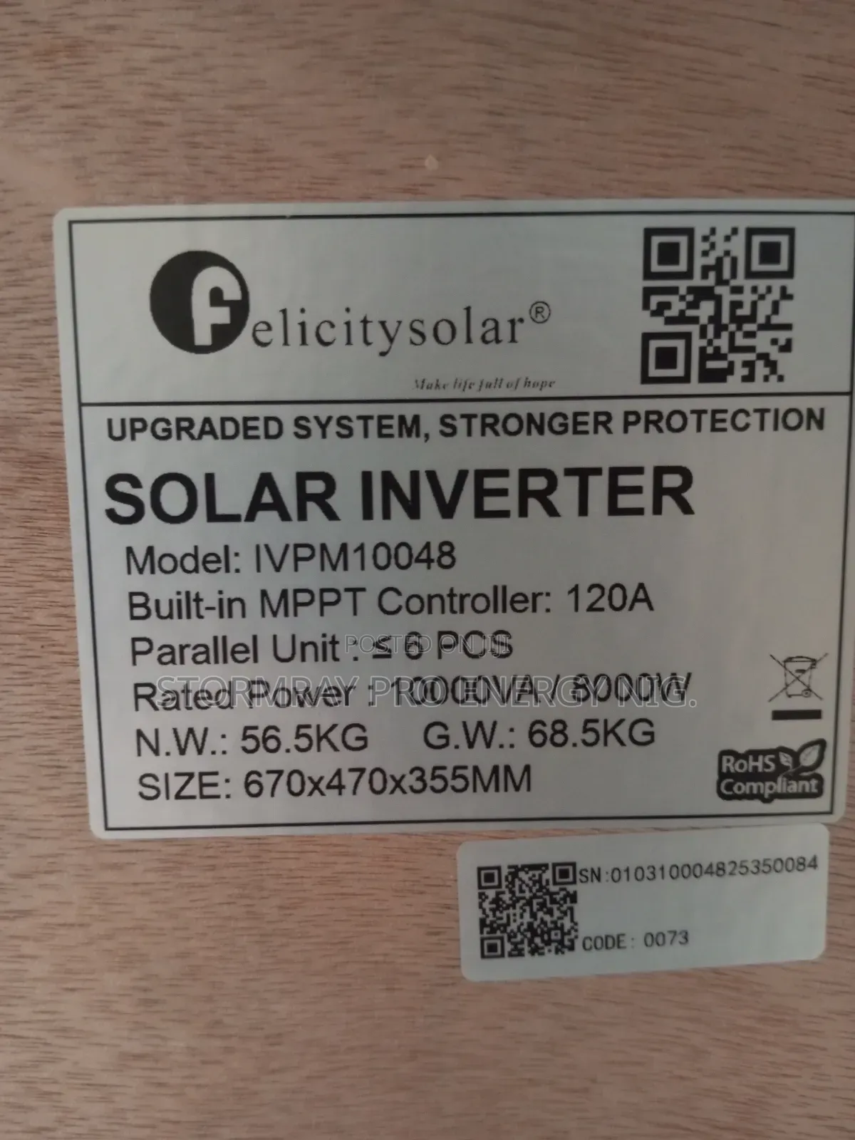 10kva Felicity Ivpm Hybrid Inverter