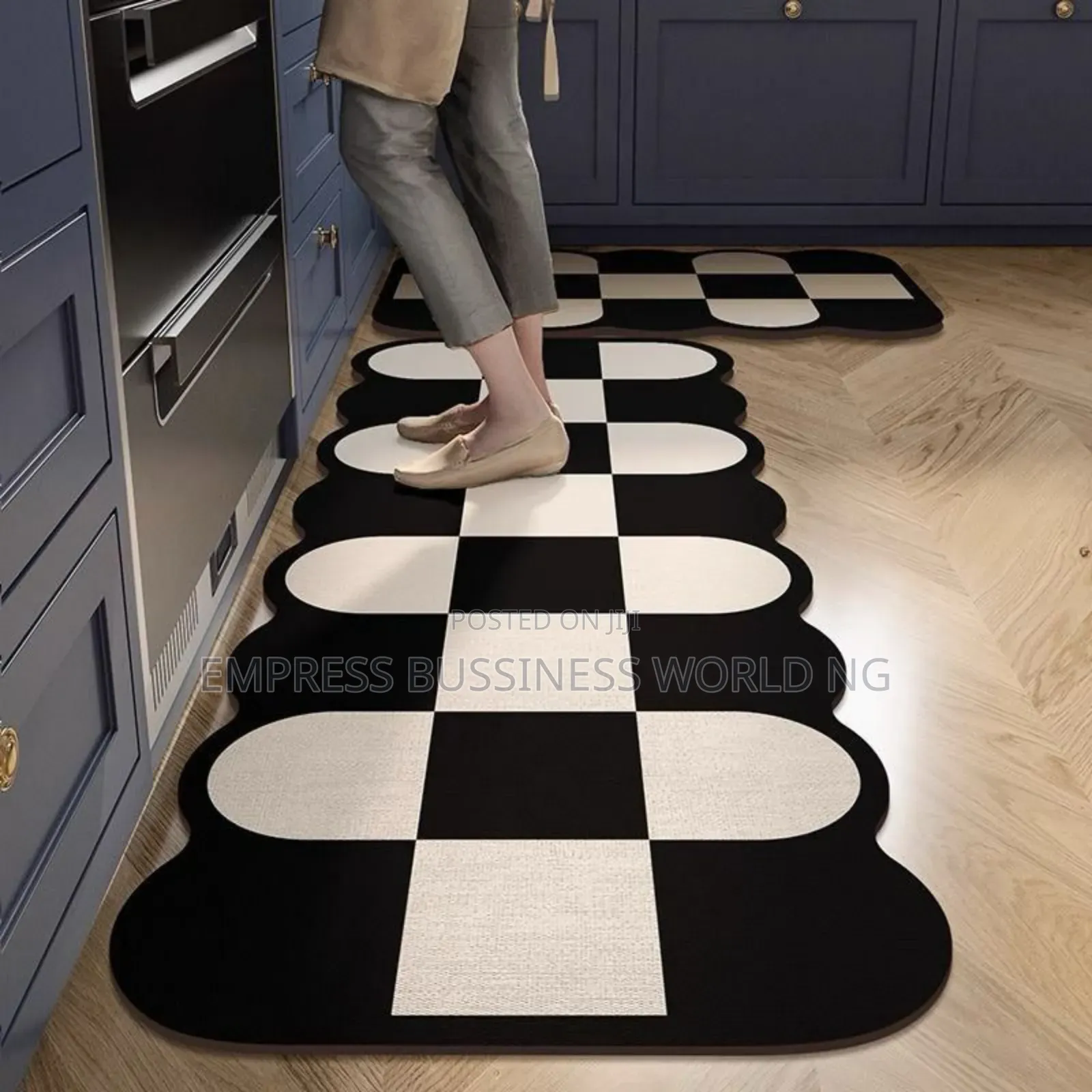 3d 2pcs Kitchen Runner Mats
