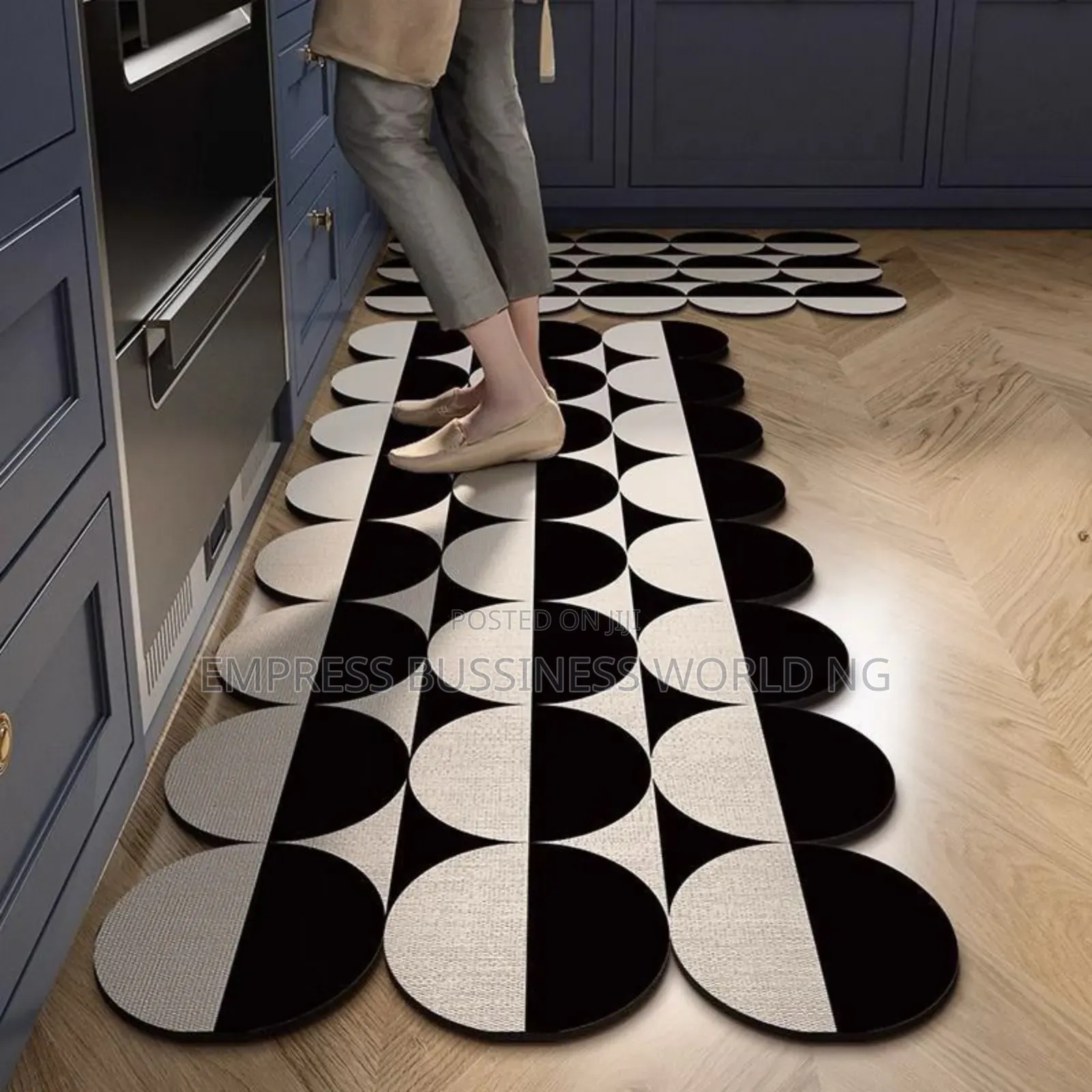 3d 2pcs Kitchen Runner Mats