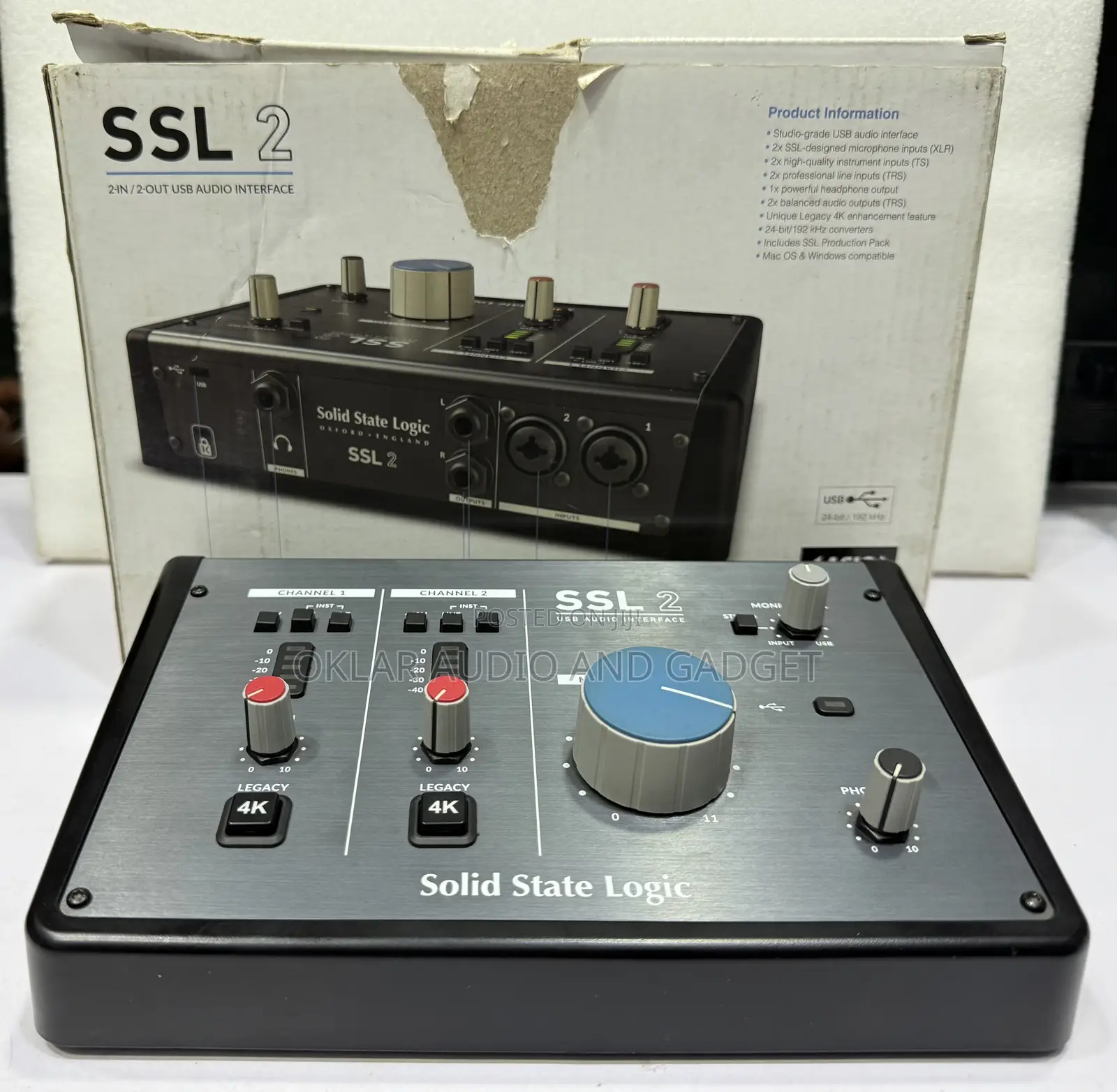 Ssl 2 Usb C Audio Interface ( Uk Used With Carton)