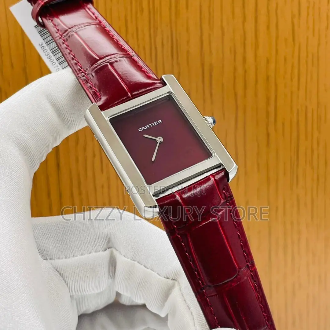 Cartier Quality Luxury Ladies Genuine Leather Wristwatch