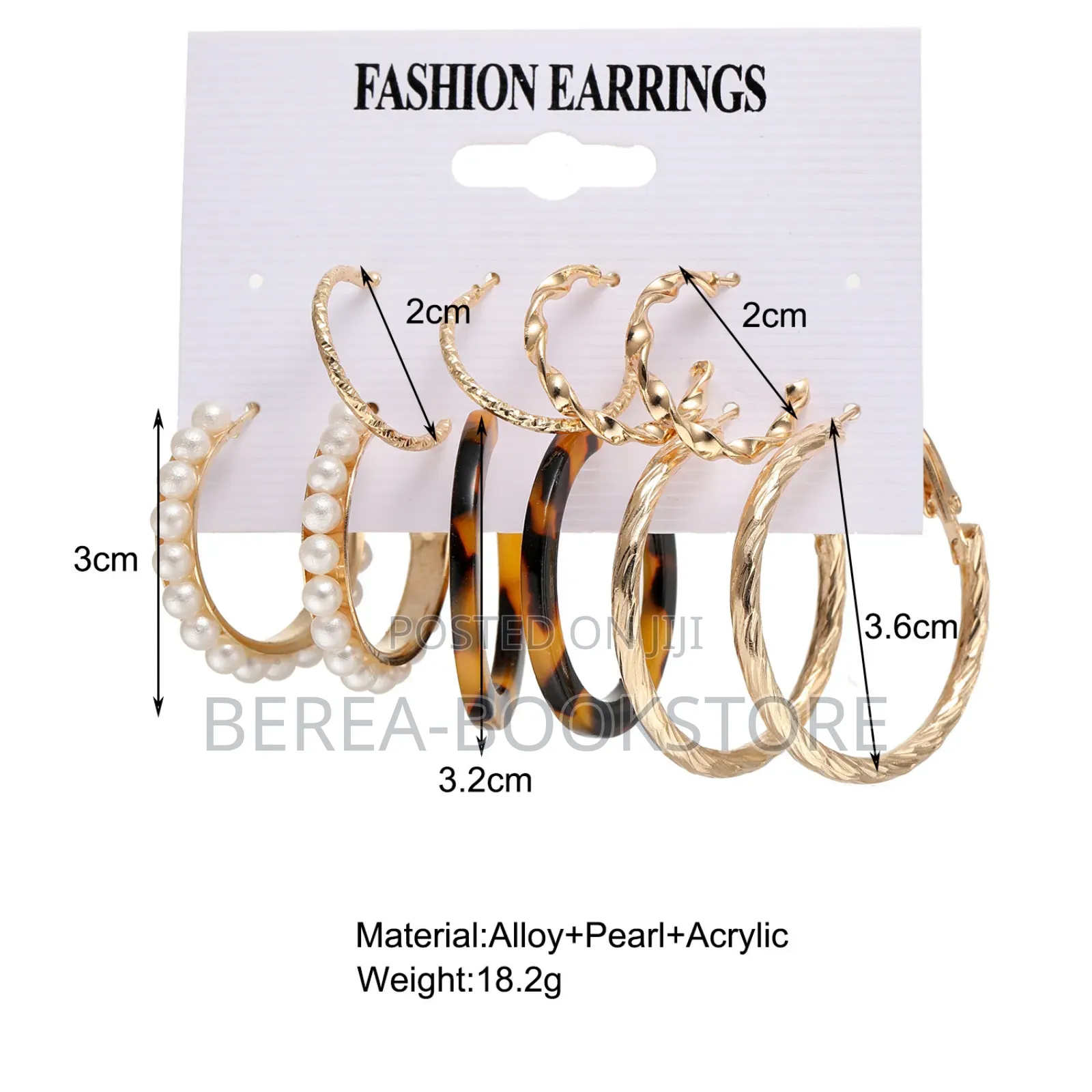 6 Pairs Earrings Set