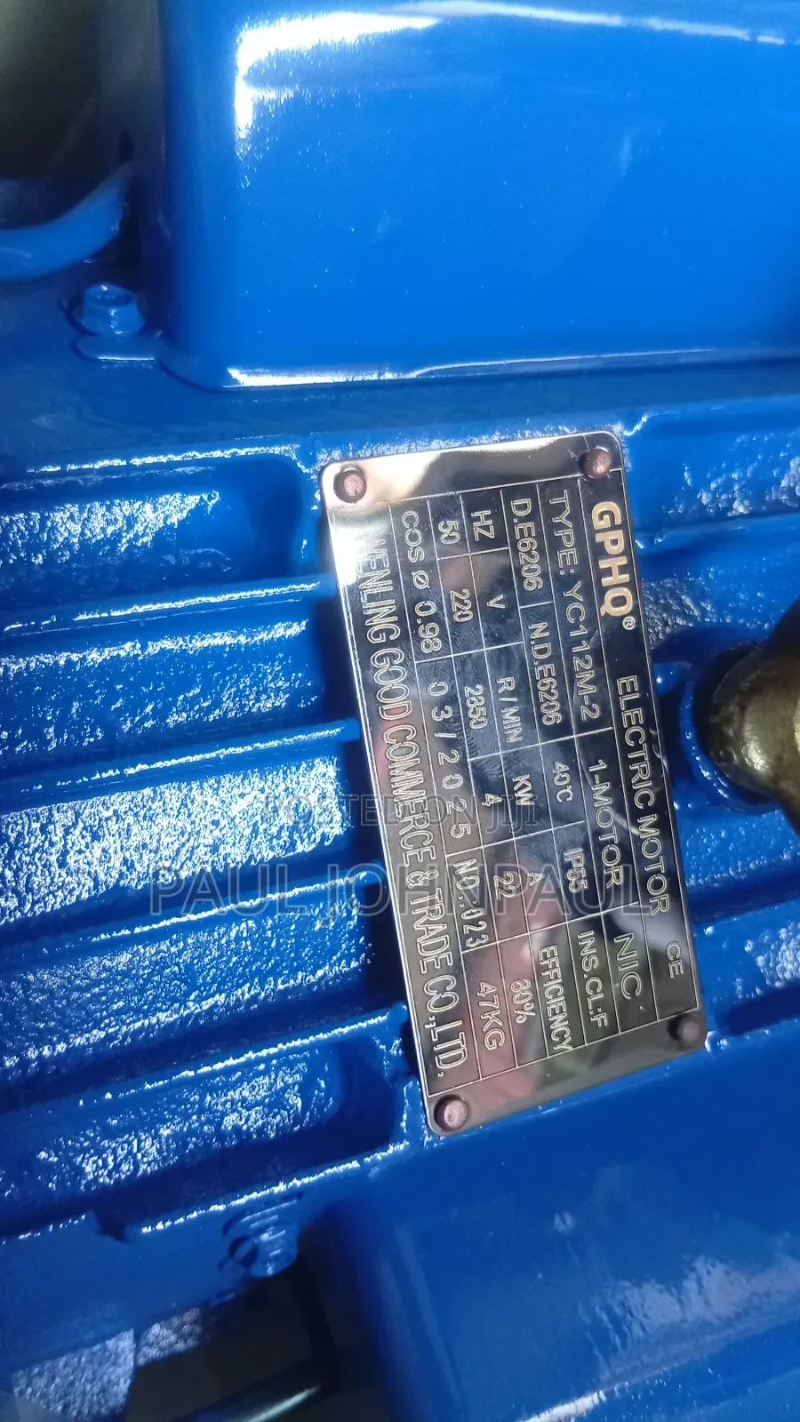 5hp Electric Motor Single Face