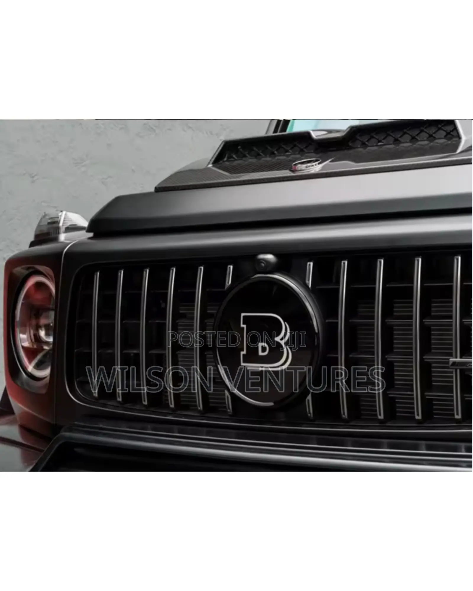 Front Grille Amg  Black Center Mesh Emblem Badges Logo