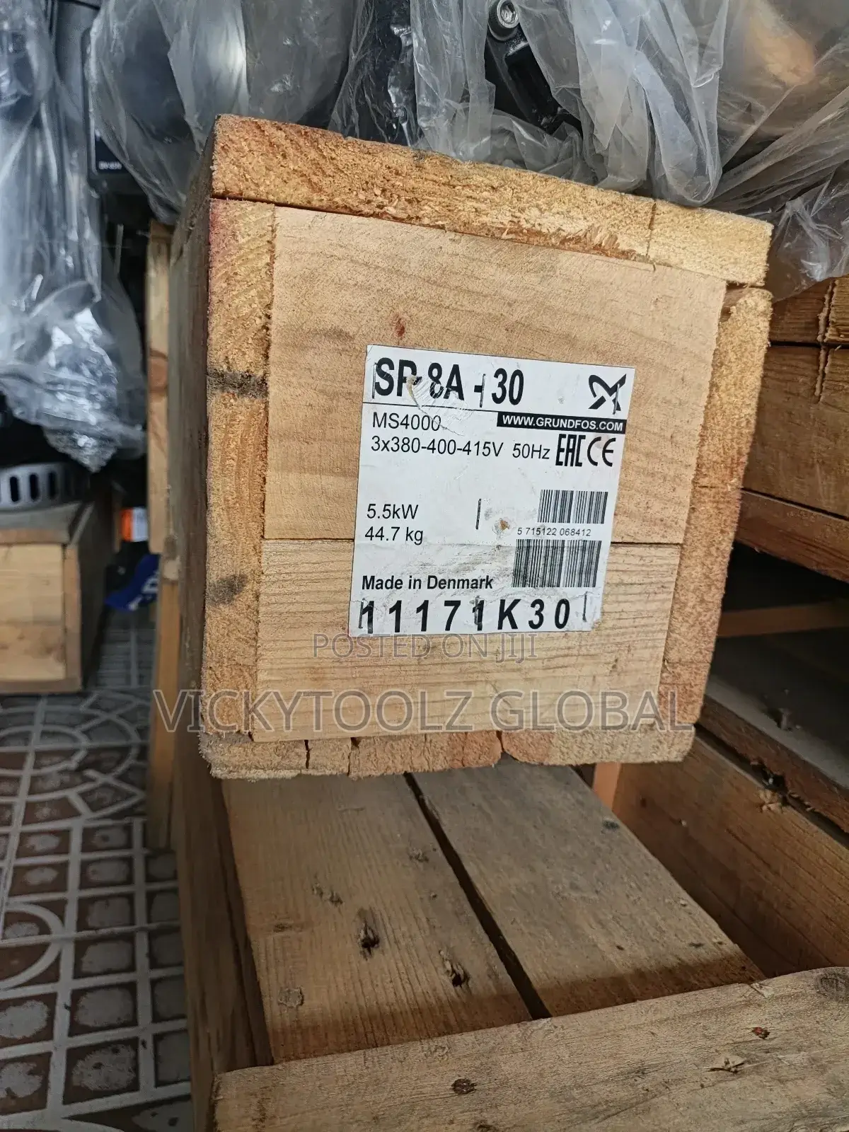 Grundfos Submersible Industrial Pump Sp 8a-30 Ms40000