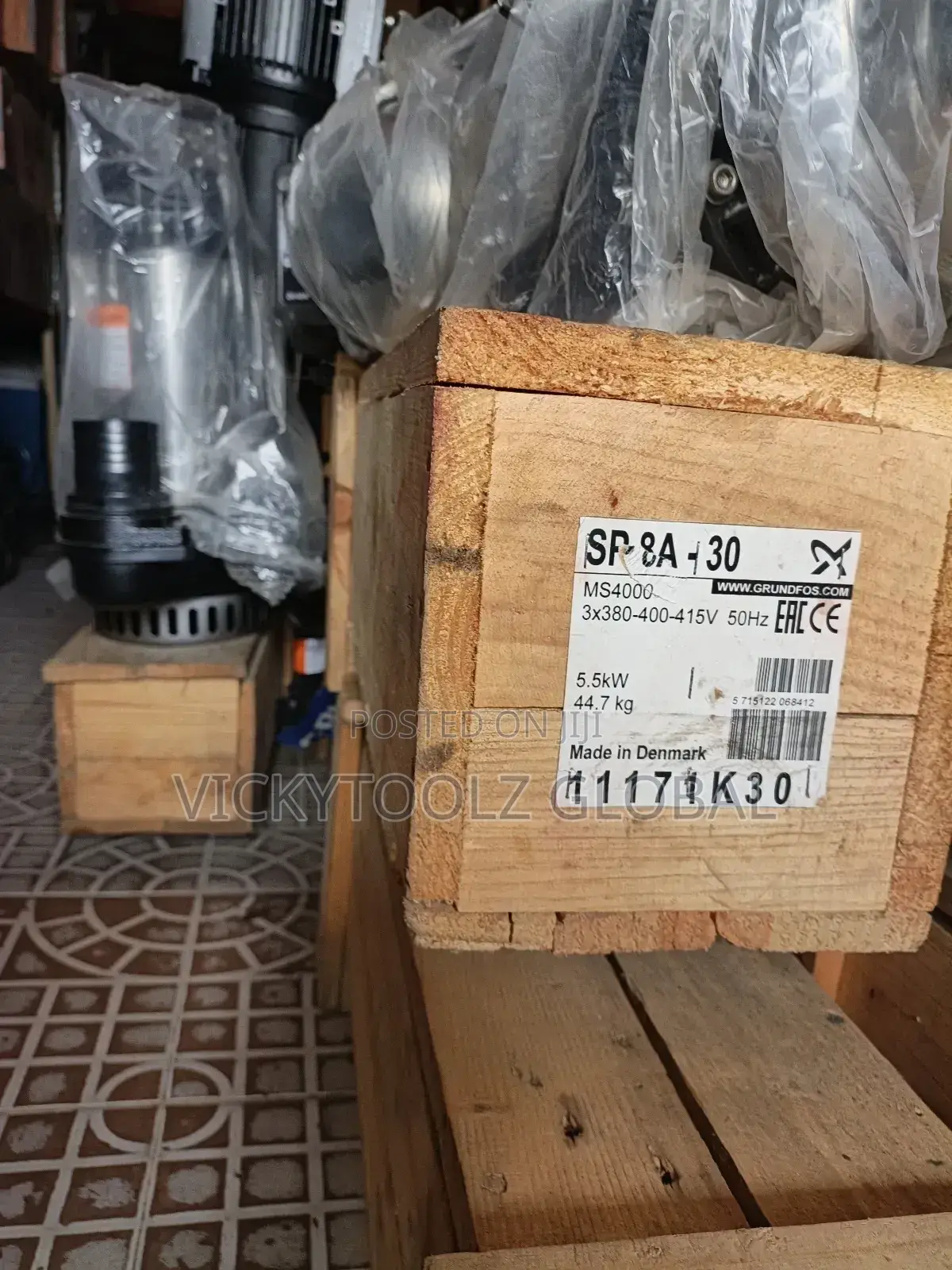Grundfos Submersible Industrial Pump Sp 8a-30 Ms40000