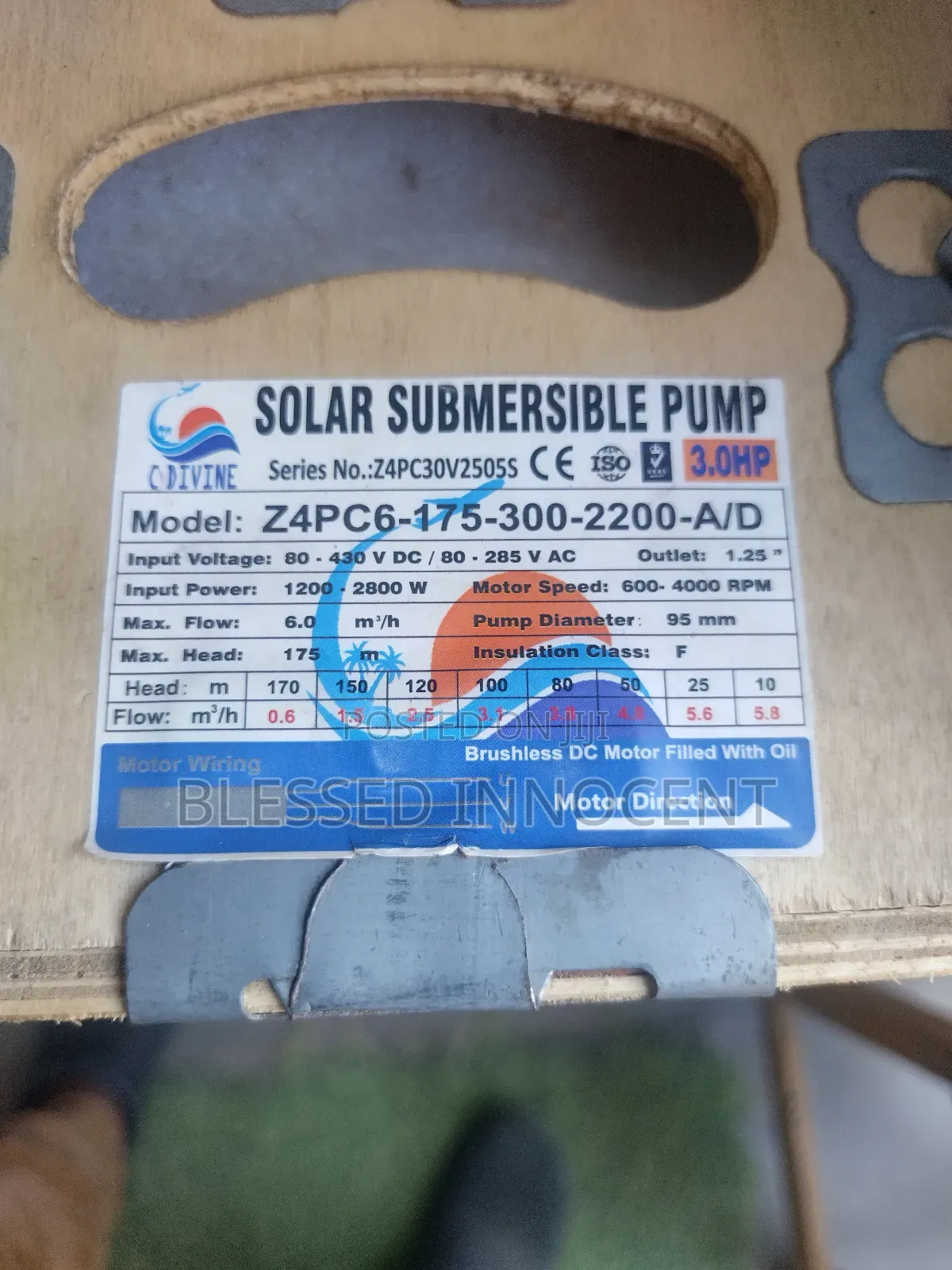 170 MTRS Ac Dc 2200 Watt Divine Solar Pump