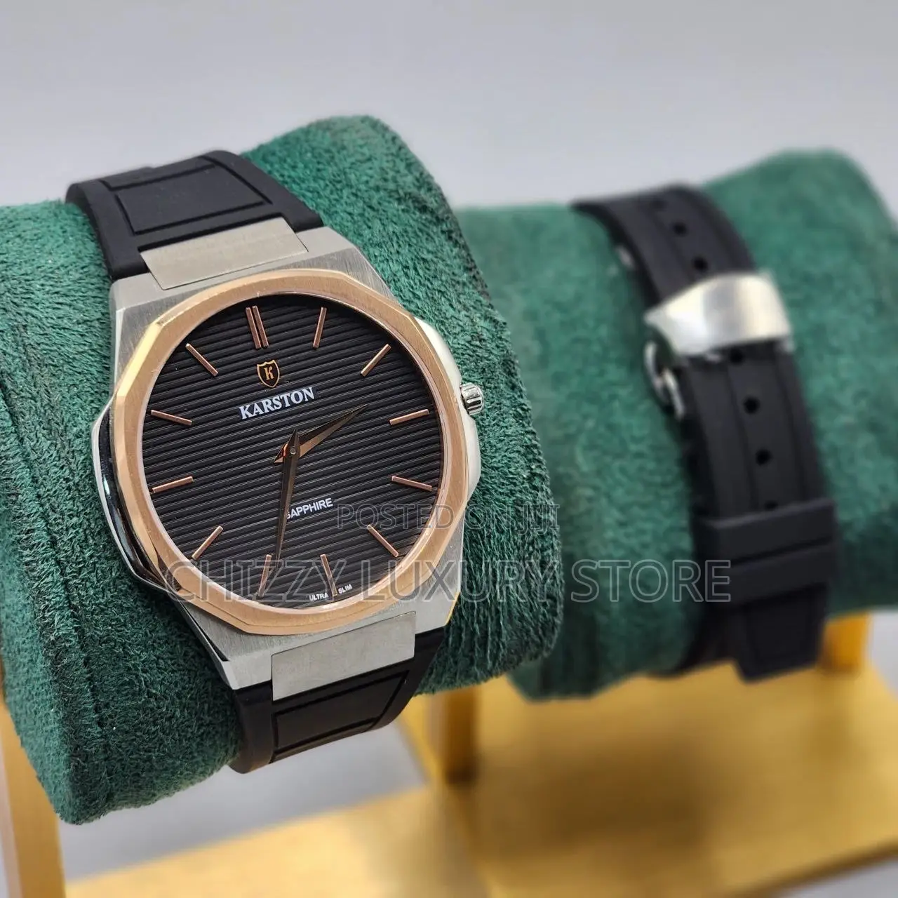 Kartston Quality Luxury Men Genuine Leather Wristwatch