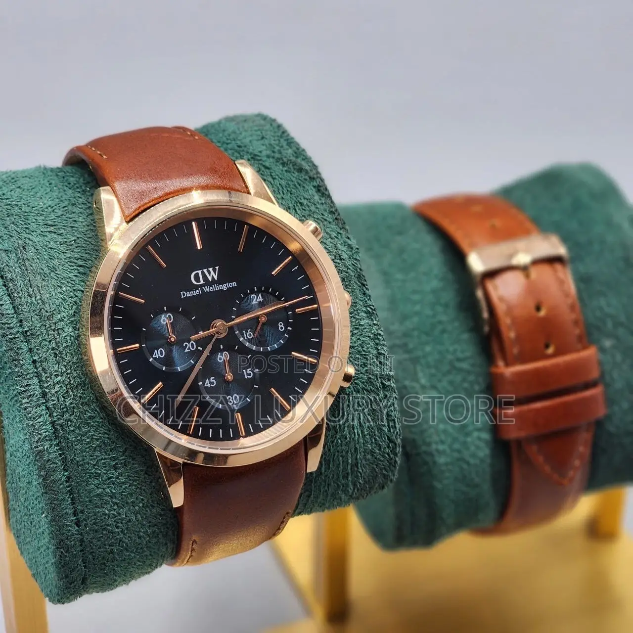 Daniel Washington Quality Men Genuine Leather Wristwatch