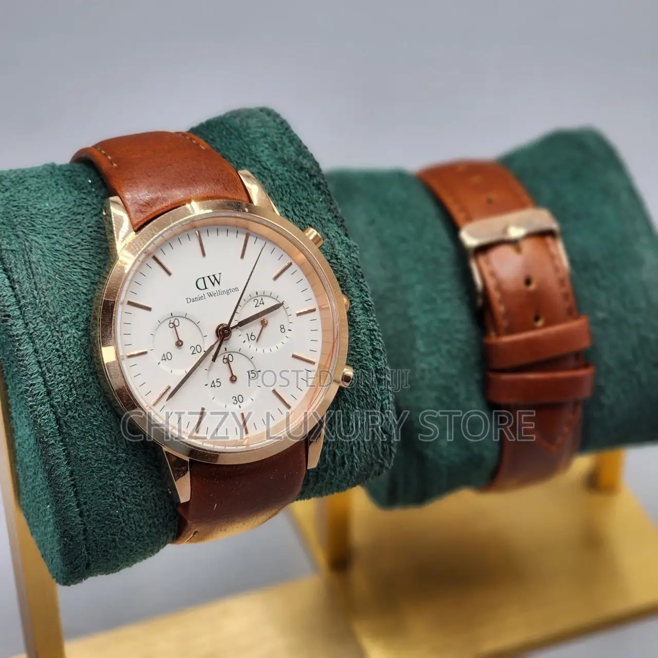 Daniel Washington Quality Men Genuine Leather Wristwatch