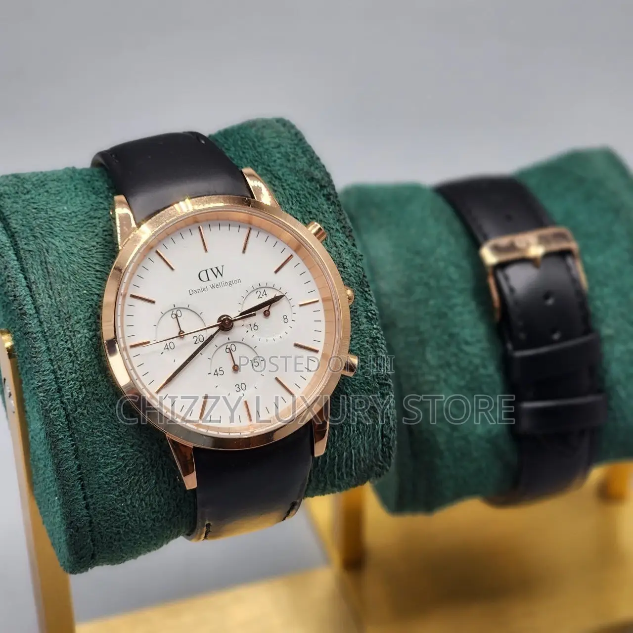 Daniel Washington Quality Men Genuine Leather Wristwatch